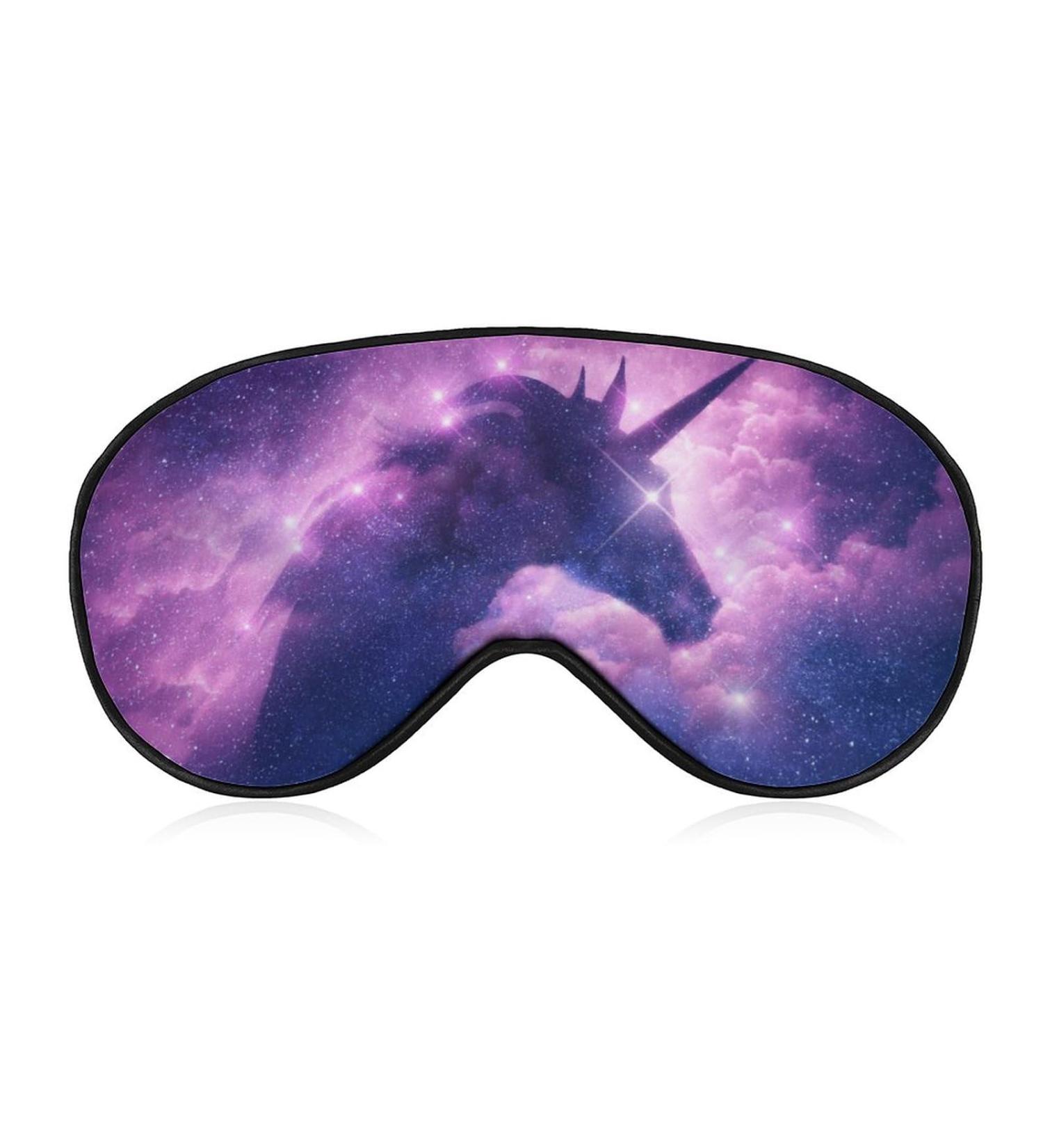 Unicorn Galaxy Nebula Cloud Sleep Mask | Adjustable Blindfold for Sleeping | Blocks Light for Night Travel and Naps | Men and Women - Buy Online on GoSupps.com