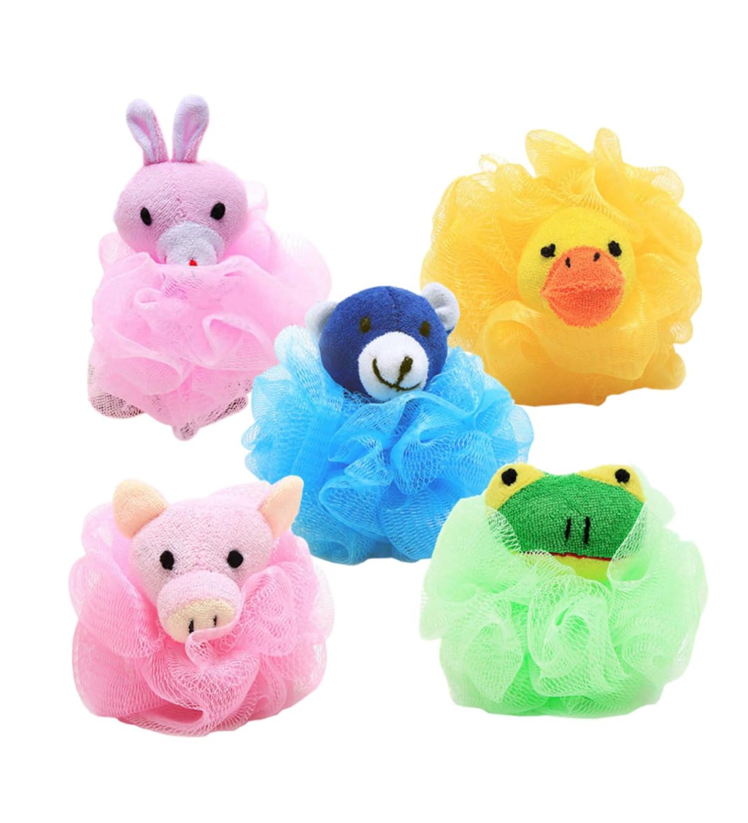 Beavorty 4pcs Bath Ball & Puff Set | Luxurious Bath Accessories & Spa Quality Bath Sponge for Ultimate Relaxation - Buy Online on GoSupps.com