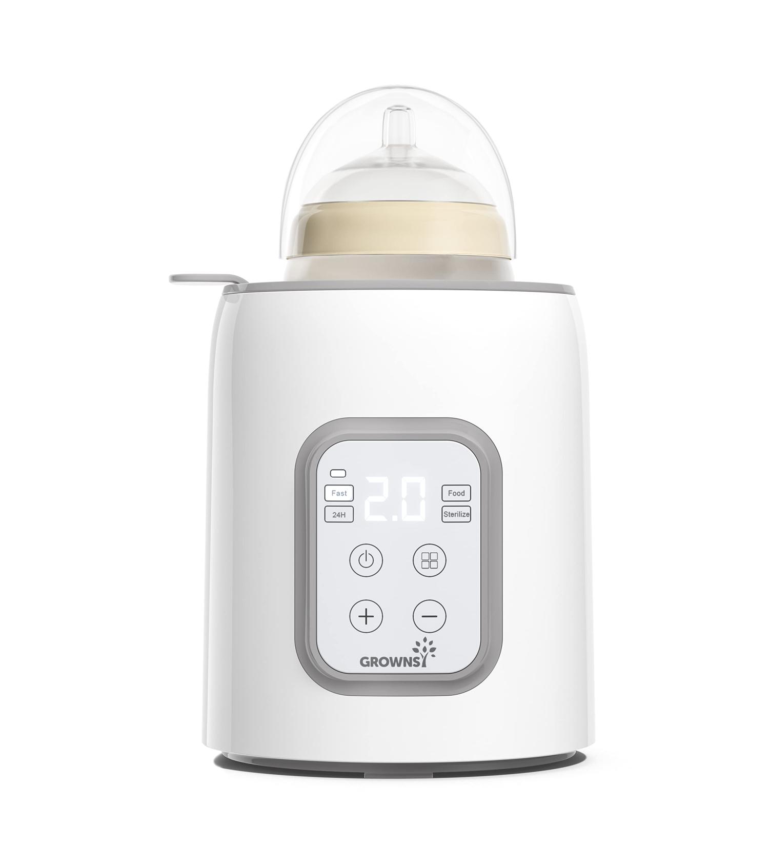 GROWNSY 8-in-1 Bottle Warmer with Timer | Accurate Temperature Control & Defrost | Sterilizing & Heat Baby Food Jars | Fast Baby Milk Warmer - Buy Online on GoSupps.com