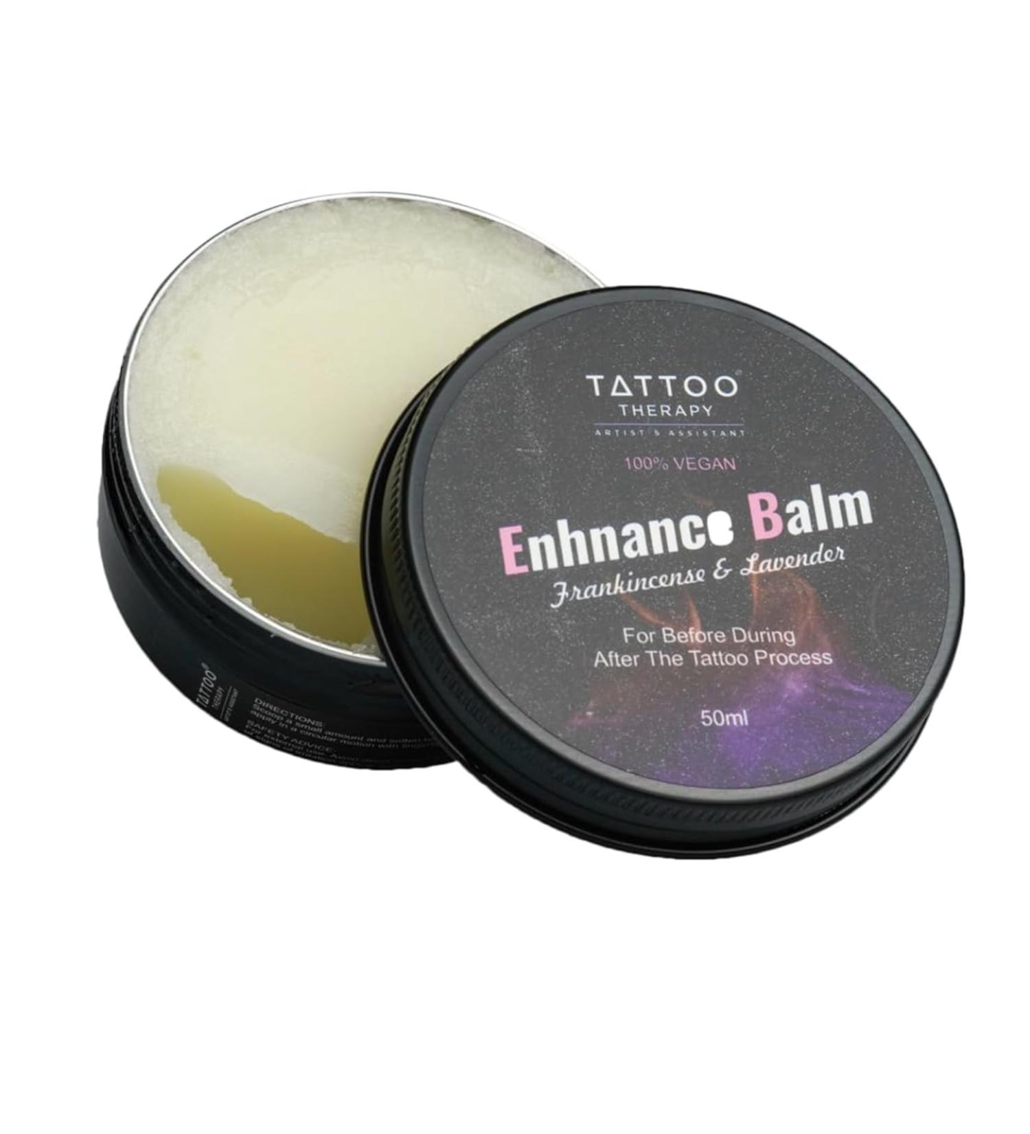 Tattoo Balm 50ml - Vegan Incense & Lavender Care Balm - For Before During and After Tattooing - Tattoo Healing Cream - Tattoo Care Balm