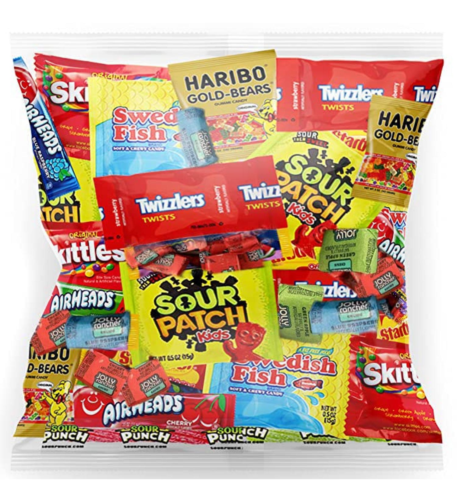 Halloween Bulk Assorted Fruit Candy Variety Pack - 32 Oz Fun Pack with Starburst, Skittles, Swedish Fish, and more by Variety Fun - Buy Online on GoSupps.com