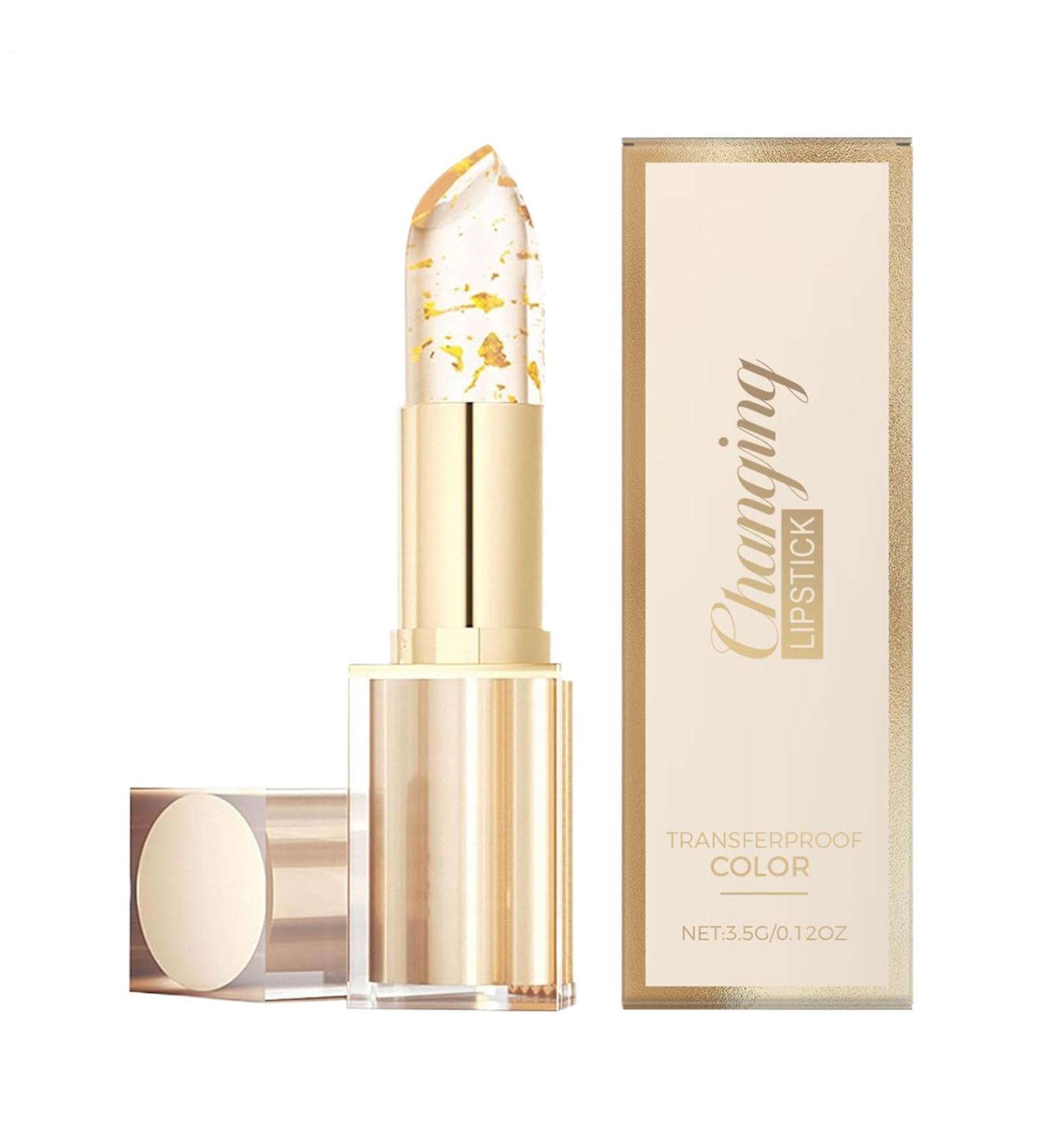  G n rique Color Changing Lipstick Nourishing Plumping Lipstick Dewy Glow Lip Balm Long-Lasting Moisturizing Formula Gold Foil Finish Ideal for Makeup Prep Dating Shopping Day and Night - Buy Online on GoSupps.com