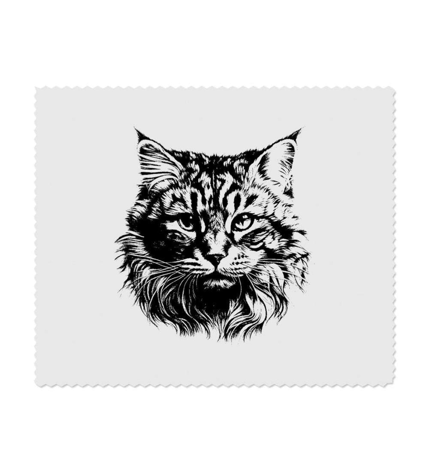 Buy 2 x Cat Face Microfiber Cleaning Cloths - High Quality Eco-Friendly & Ideal for All Surfaces - Perfect for Home & Office Cleaning - Buy Online on GoSupps.com