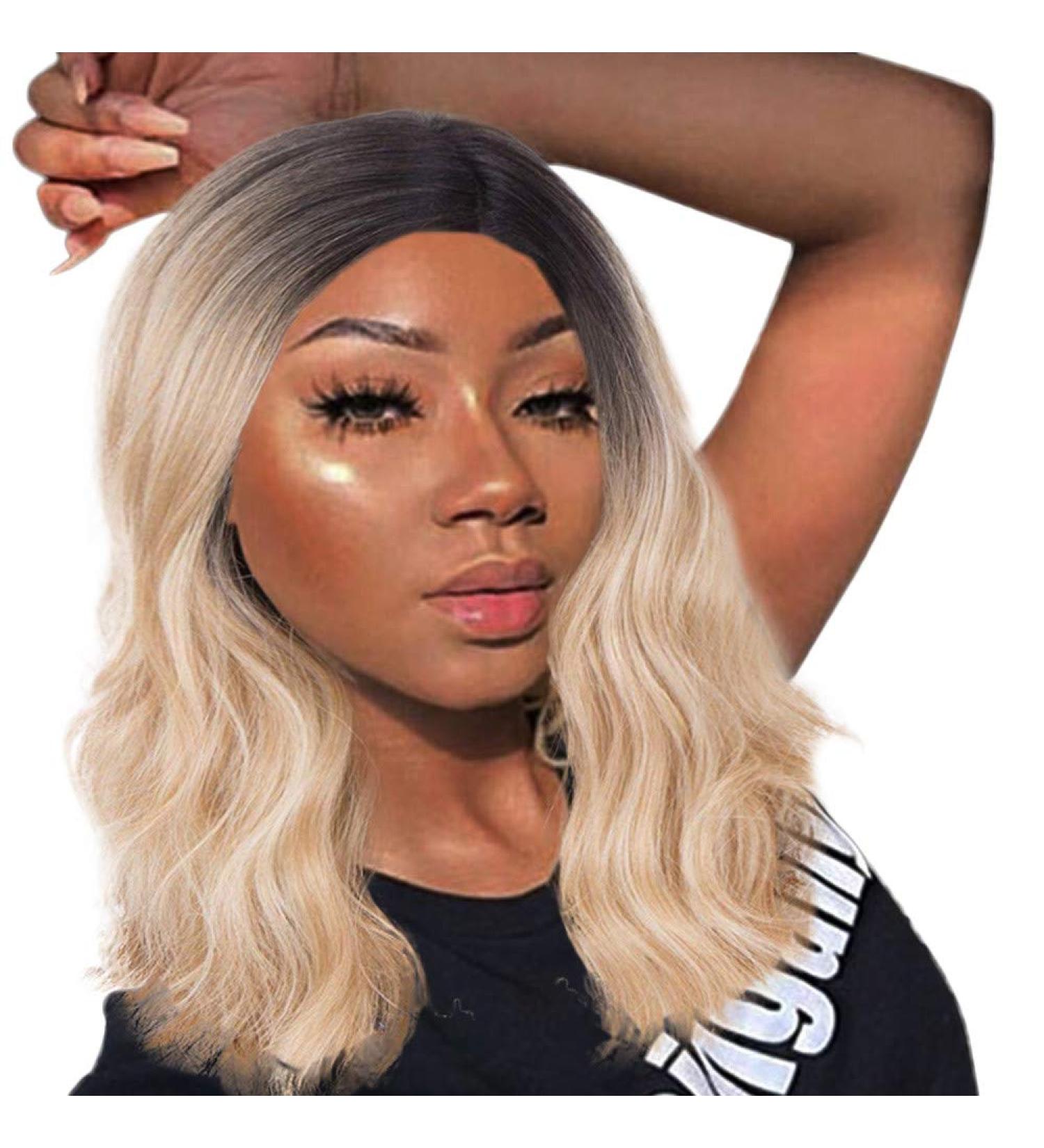 Shop Gold Brazilian Wavy Long Synthetic Wig for Women | Perfect for 50s 60s 70s & 80s Cosplay | International Shipping Available - Buy Online on GoSupps.com