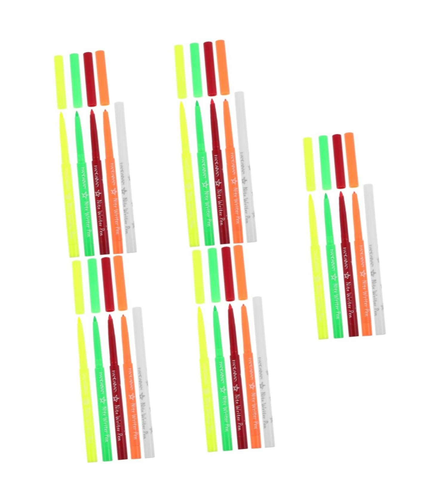 OHPHCALL 25 Pcs Eye Liner Colored Eyeliner Plastic Eye Liner Pencils Eyeliner Pen 12.00X0.80X0.80CMx5pcs Assorted Colorx5pcs - Buy Online on GoSupps.com