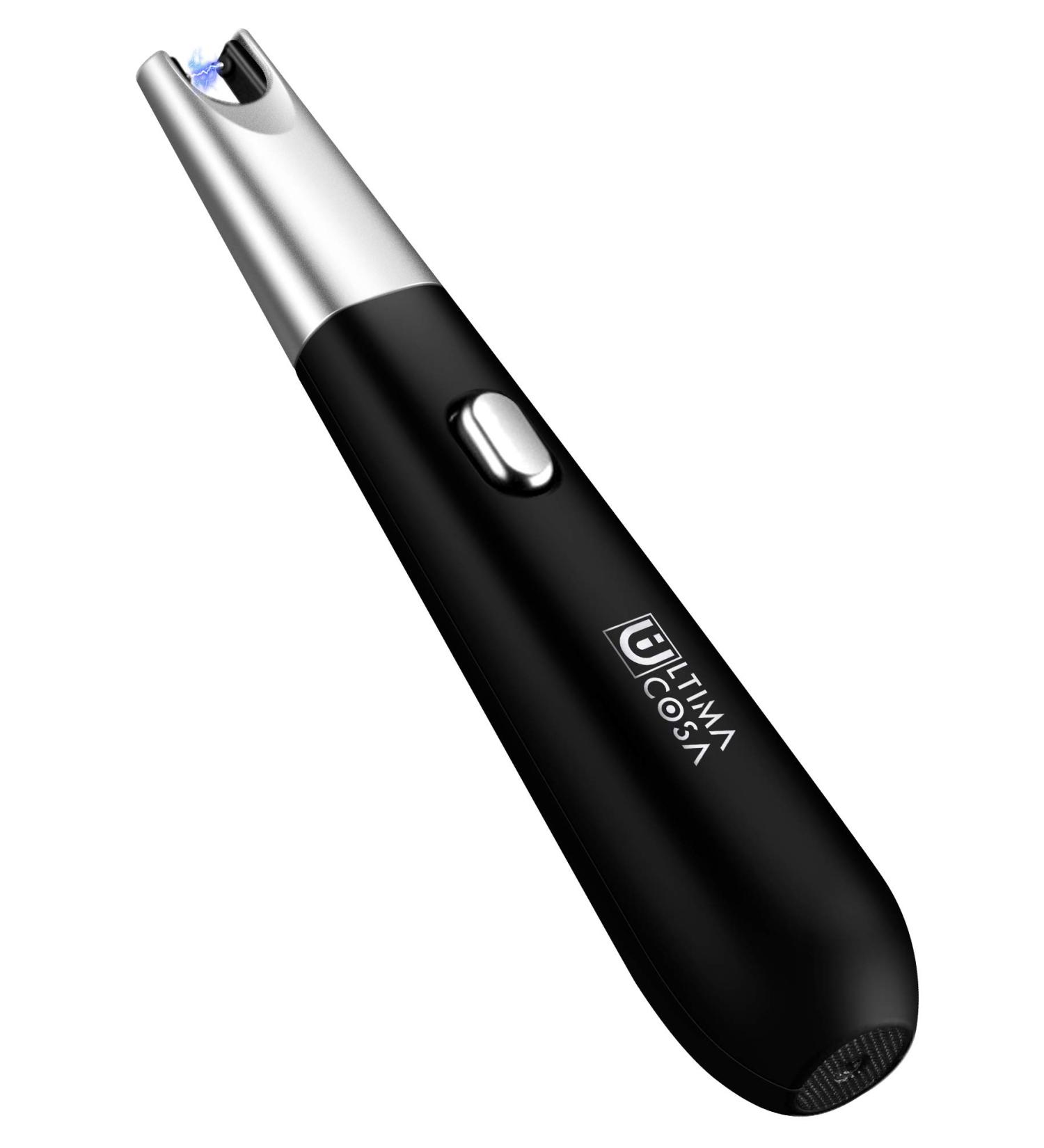 Ultima Cosa Electronic Candle Lighter Arc Windproof Flameless USB Rechargeable Lighter with Safe Button for Home Kitchen Candles Fireplace Kitchen Survival Camping BBQ Stove - Buy Online on GoSupps.com