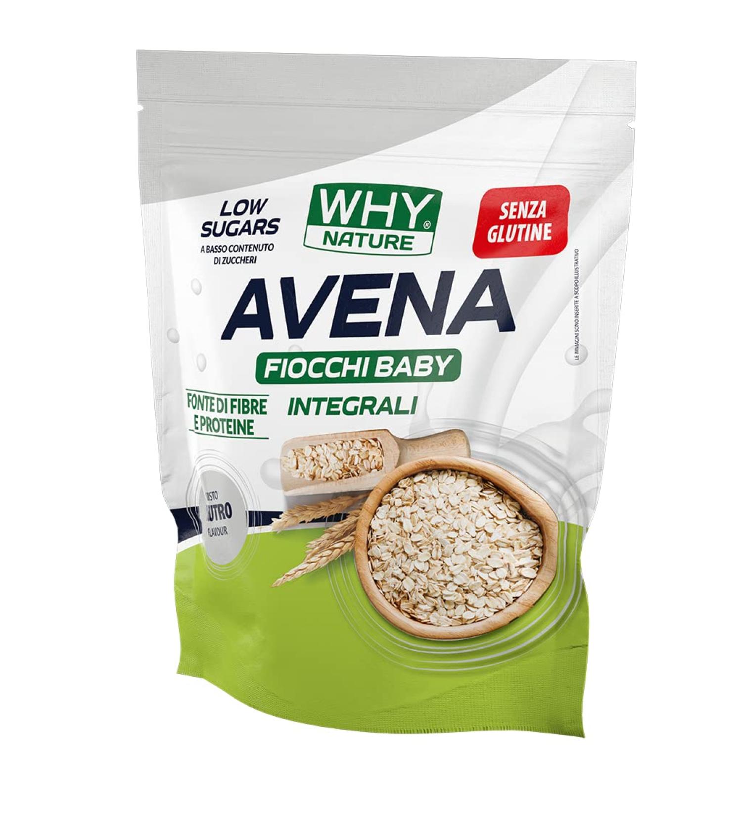  WHY NATURE WHY NATURE Integral baby oats - Glutin-free and neutral milk - 1 kg format. - Buy Online on GoSupps.com