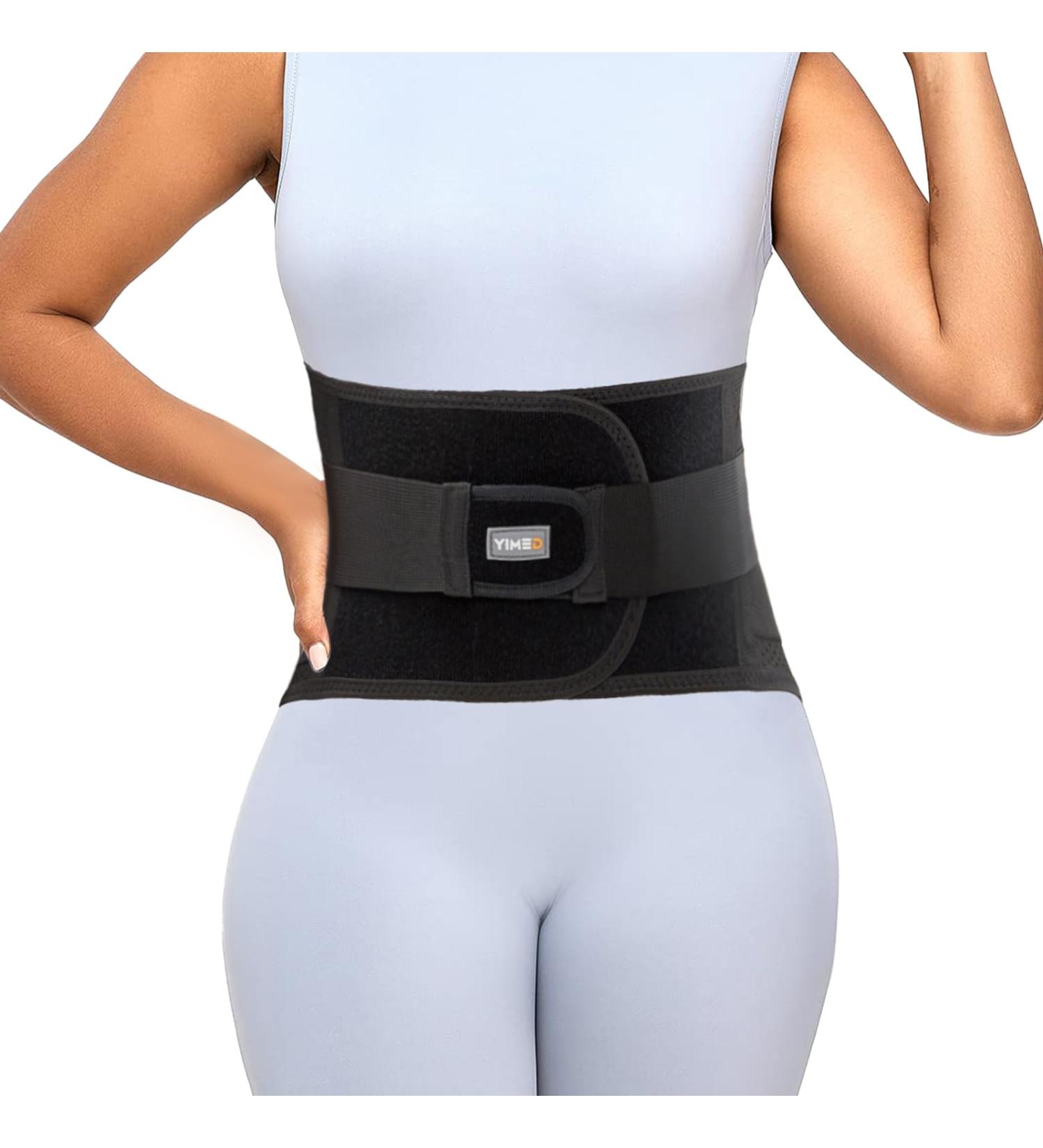 Postpartum Belly Band & Abdominal Binder - Post Surgery Tummy Tuck Belt for Men & Women | Back Support for Lower Back Pain (M-XXL Black - Buy Online on GoSupps.com