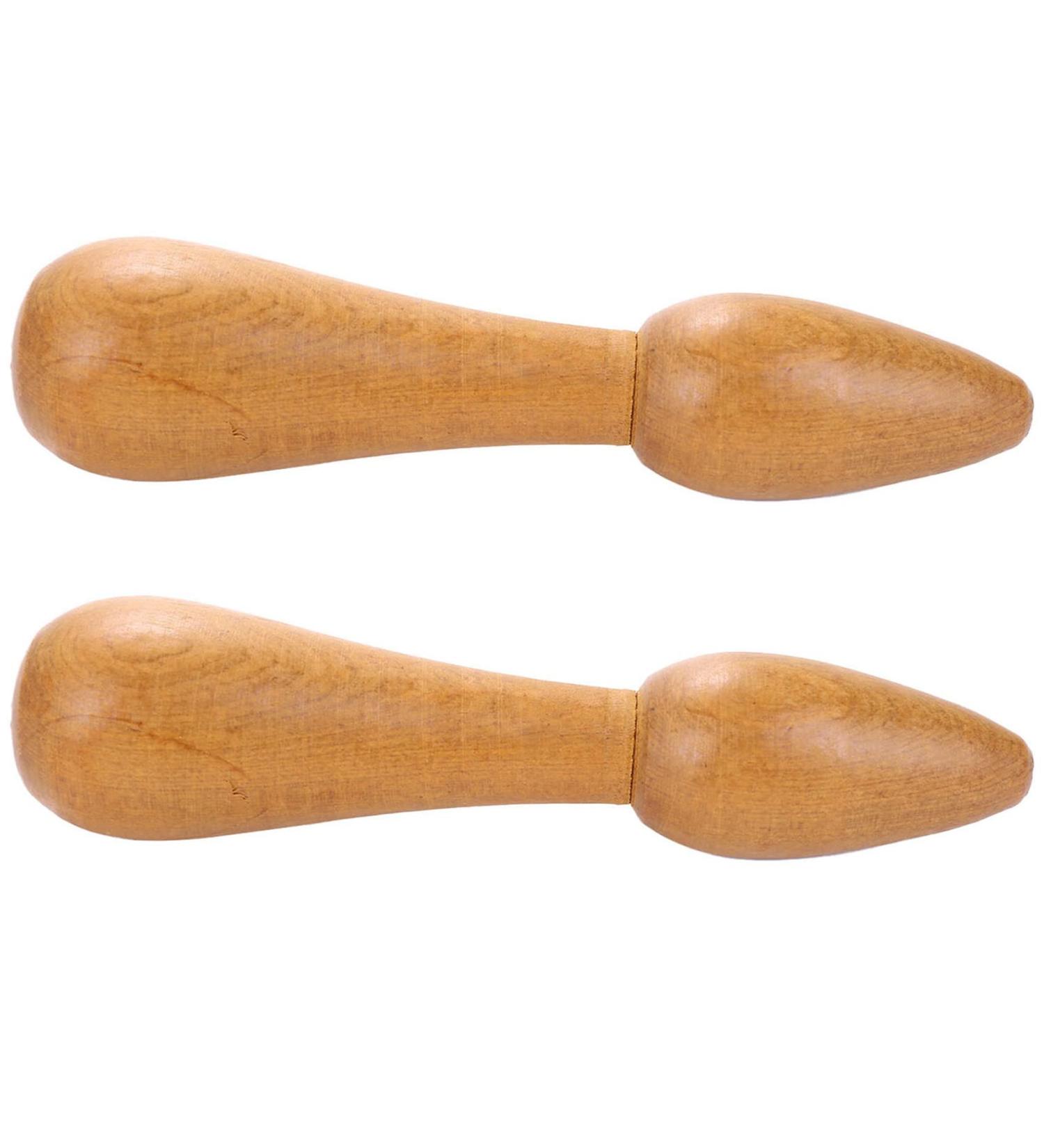 GROCKSTR Wooden Massage Stick - Sandalwood Acupuncture Tool for Pain Relief & Relaxation - Buy Online on GoSupps.com