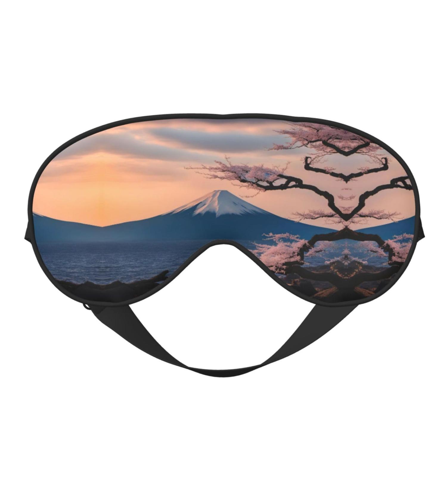 Japan Mount Fuji Landscape Soft Sleep Eye Mask - Breathable Female Eye Patch for Travel & Relaxation - Buy Online on GoSupps.com