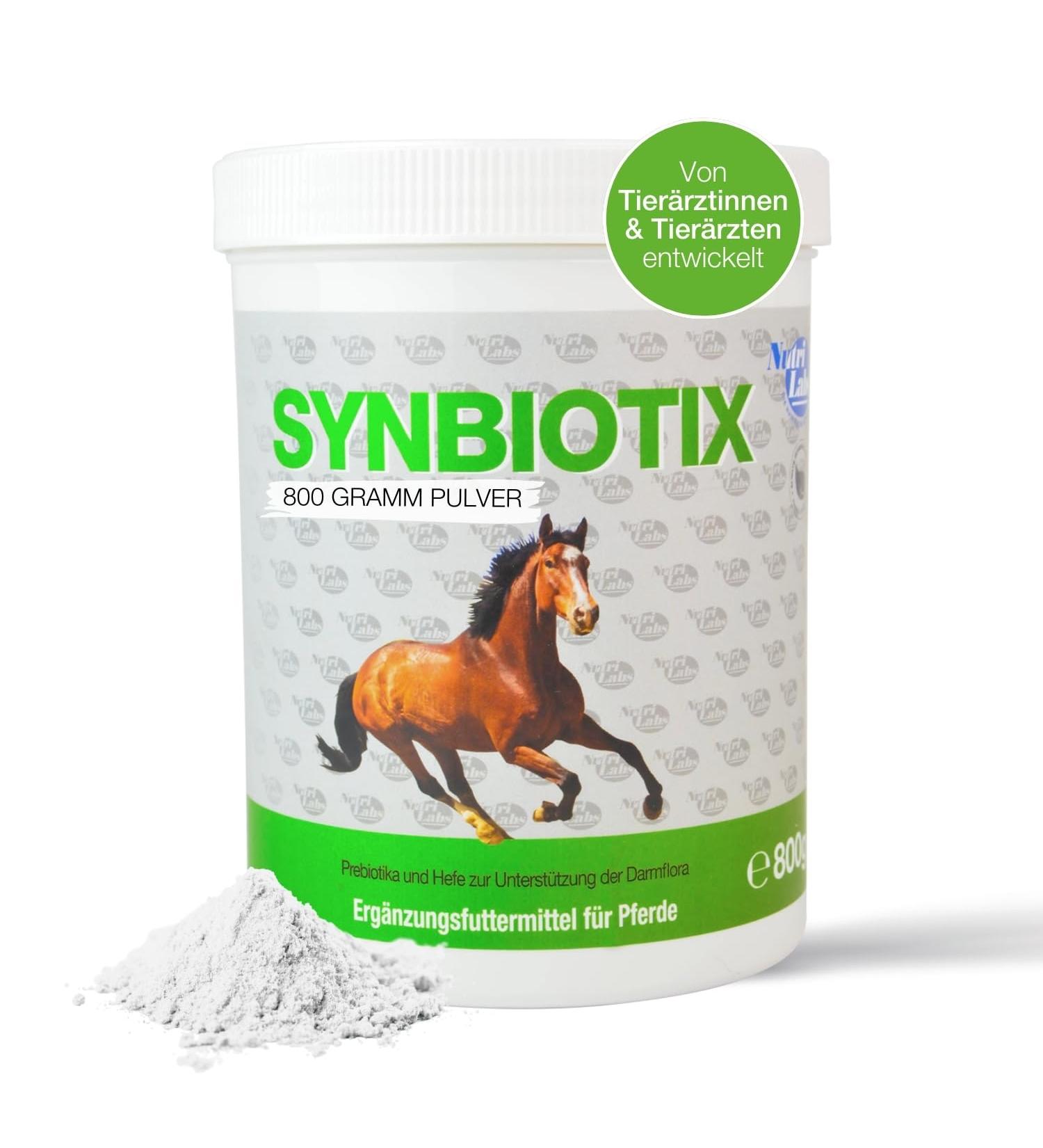 Nutrilabs Synbiotix Powder for Horses - 800g Digestive Supplement for Intestinal Health | Natural Darmflora with Yeast & Alante - Buy Online on GoSupps.com