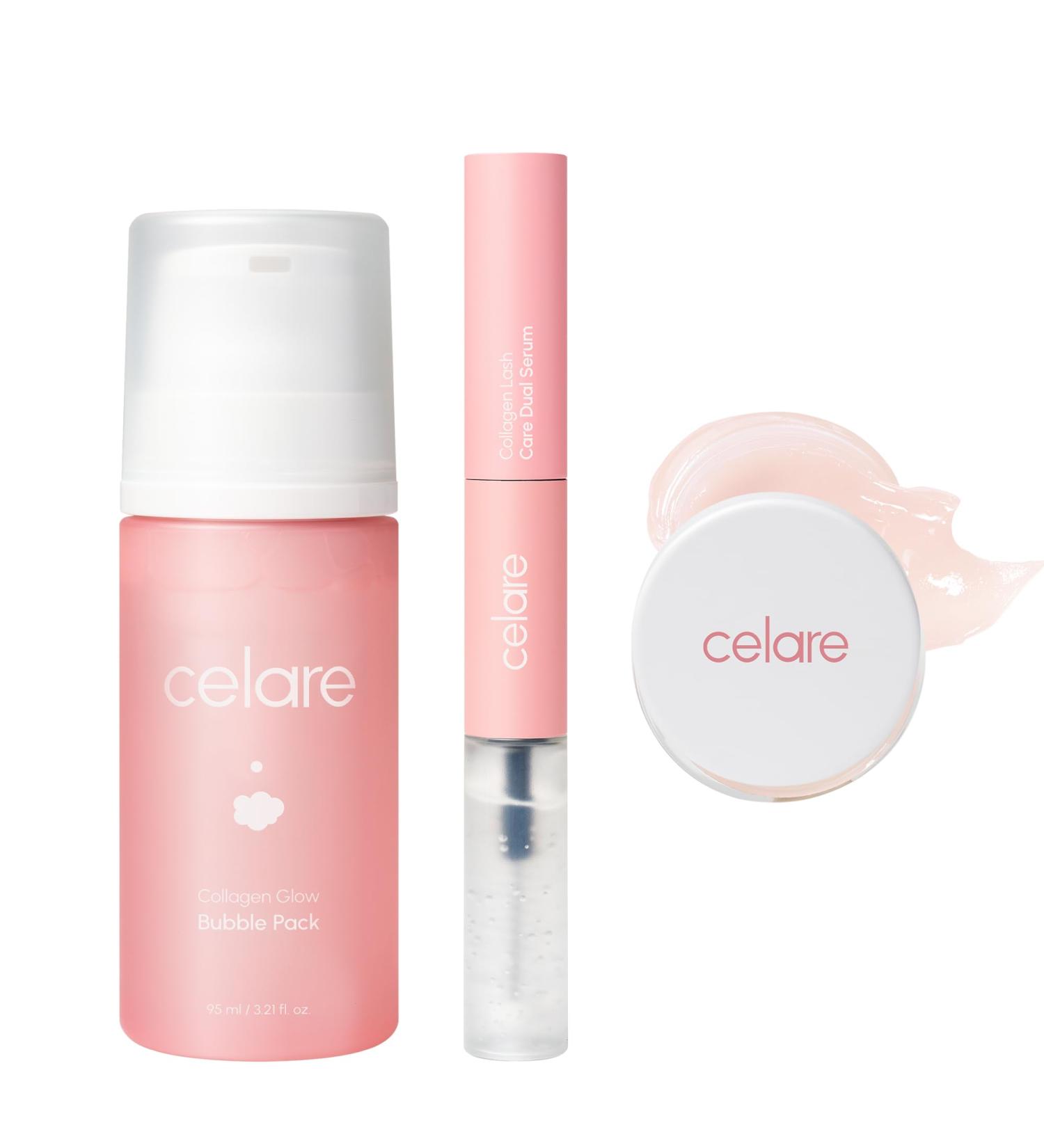 Celare - Trio Special Homecare Set|Collagen Care|Lash Serum Lash Treatment Pack & Lip Mask|Lip Care Lash Care Serum - Buy Online on GoSupps.com