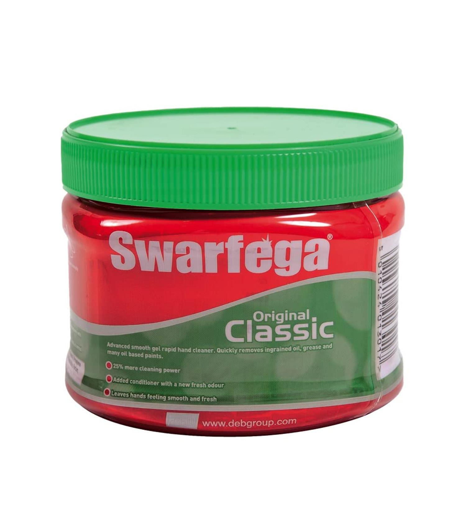 Swarfega Original Classic Hand Gel 275ml Tub | Rapid Action Hand Wash with Added Conditioner | Gentle & Smooth Green Gel Formula - Buy Online on GoSupps.com