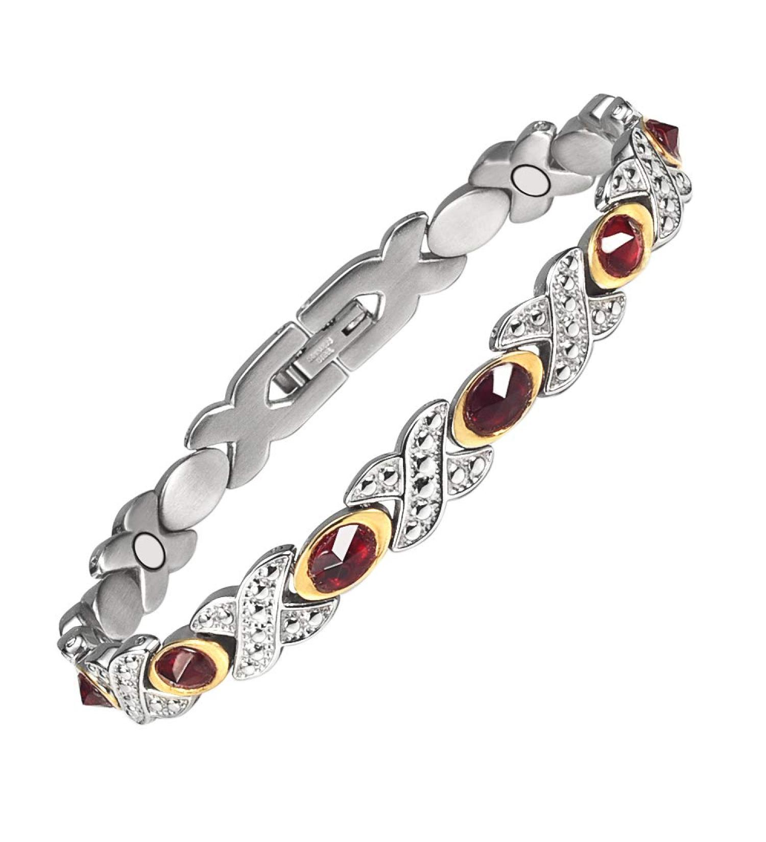 Red Crystal Magnet Stable Tapes for Women | Pain Relief & Magnetic Healing | Ideal Health Gift for Joint Pain Relief - Buy Online on GoSupps.com