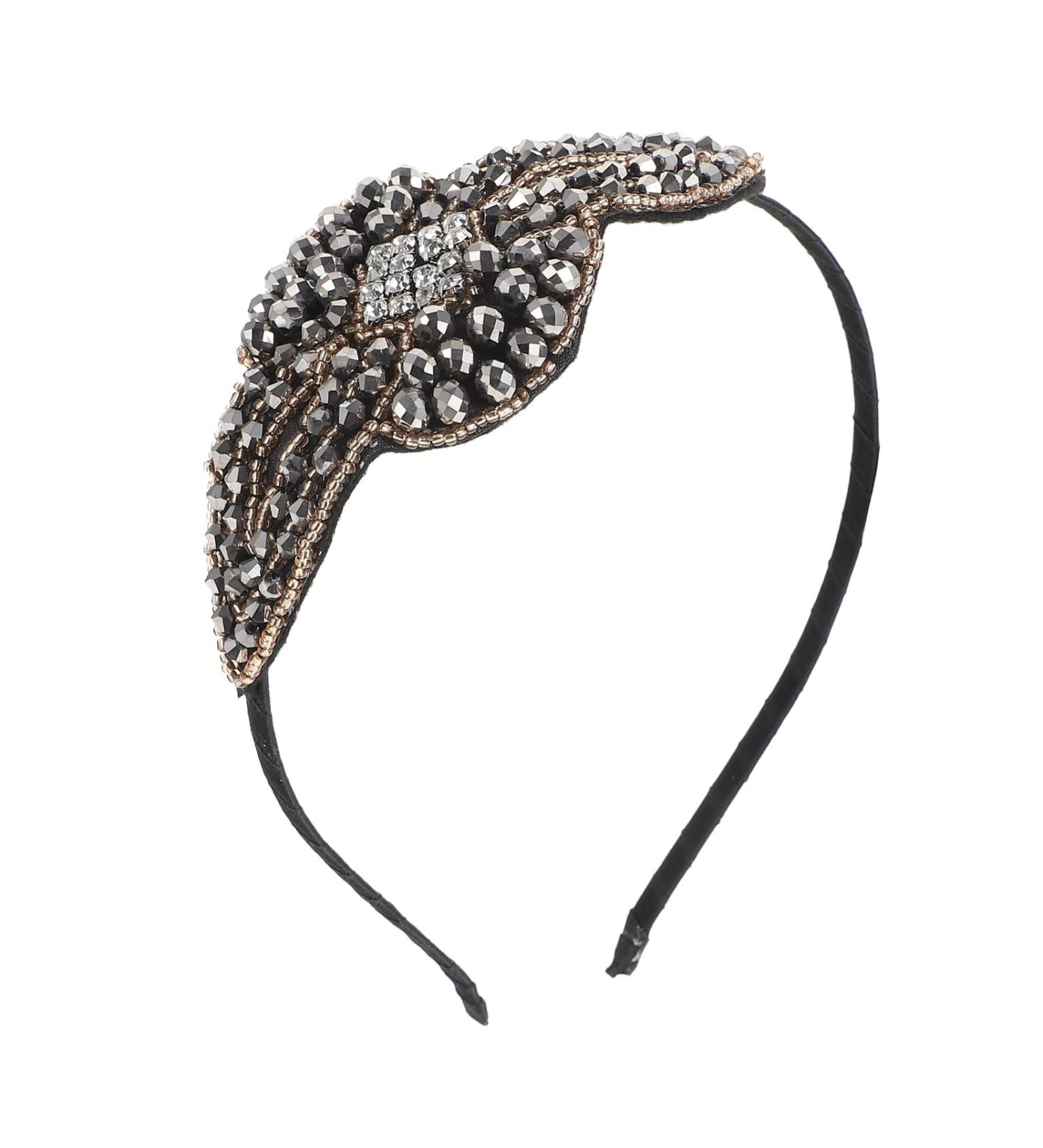 Minkissy Womens Headband Rhinestone Headband Rhinestones Beaded Miss Plate Headband - Buy Online on GoSupps.com