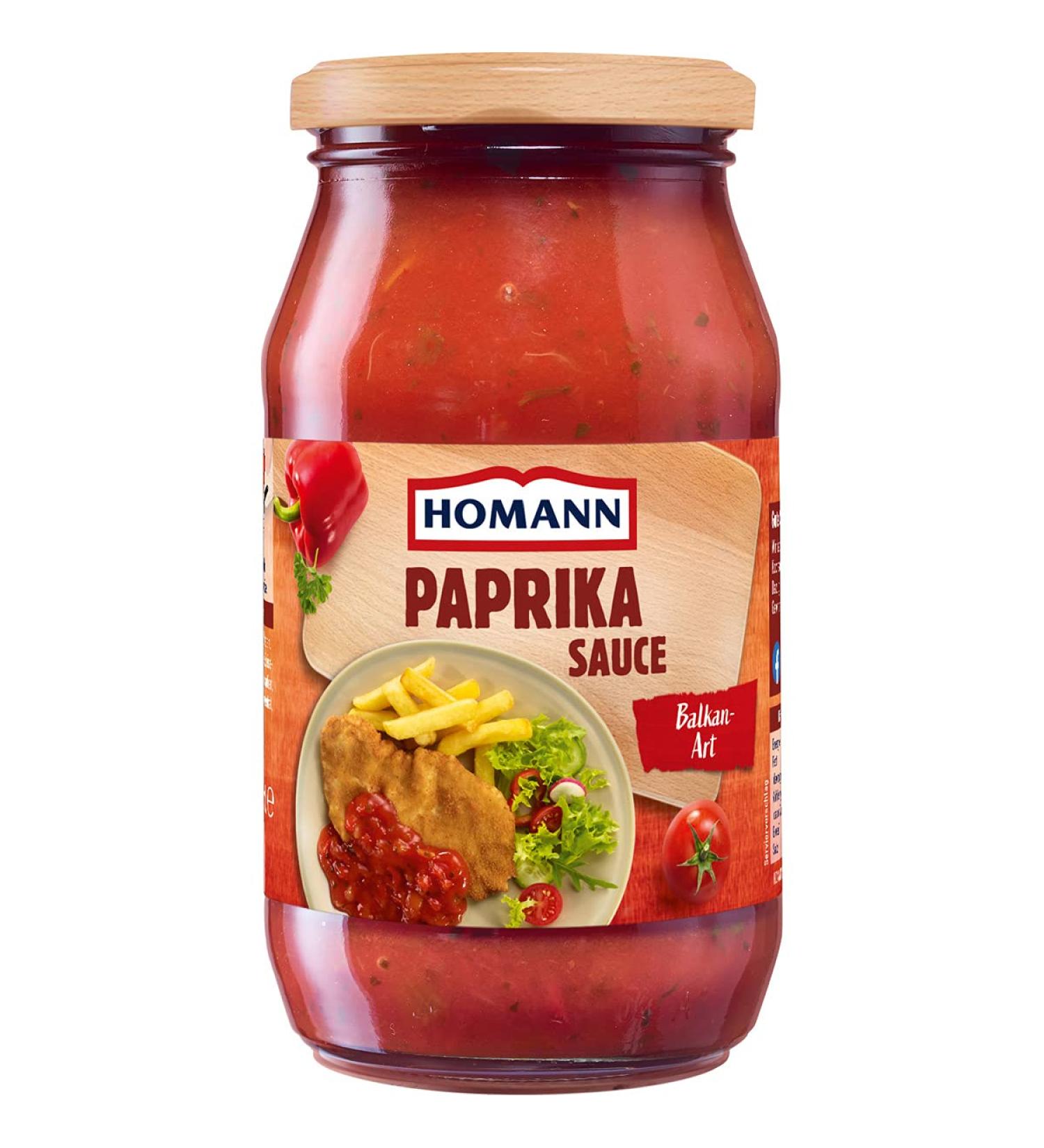 BFYSYO Homann Balkan-style pepper sauce with tomatoes and peppers 400 ml