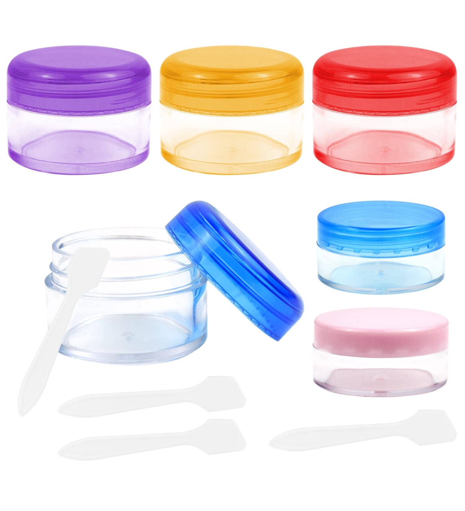 6Pcs Travel Bottles Pots Sample Pots Mini Travel Pots for Toiletries Small Travel Cream Pots Clear Cosmetic Containers Jars Leakproof Round Empty Plastic Cosmetic Jars with Lids for Makeup (20g 10g) - Buy Online on GoSupps.com