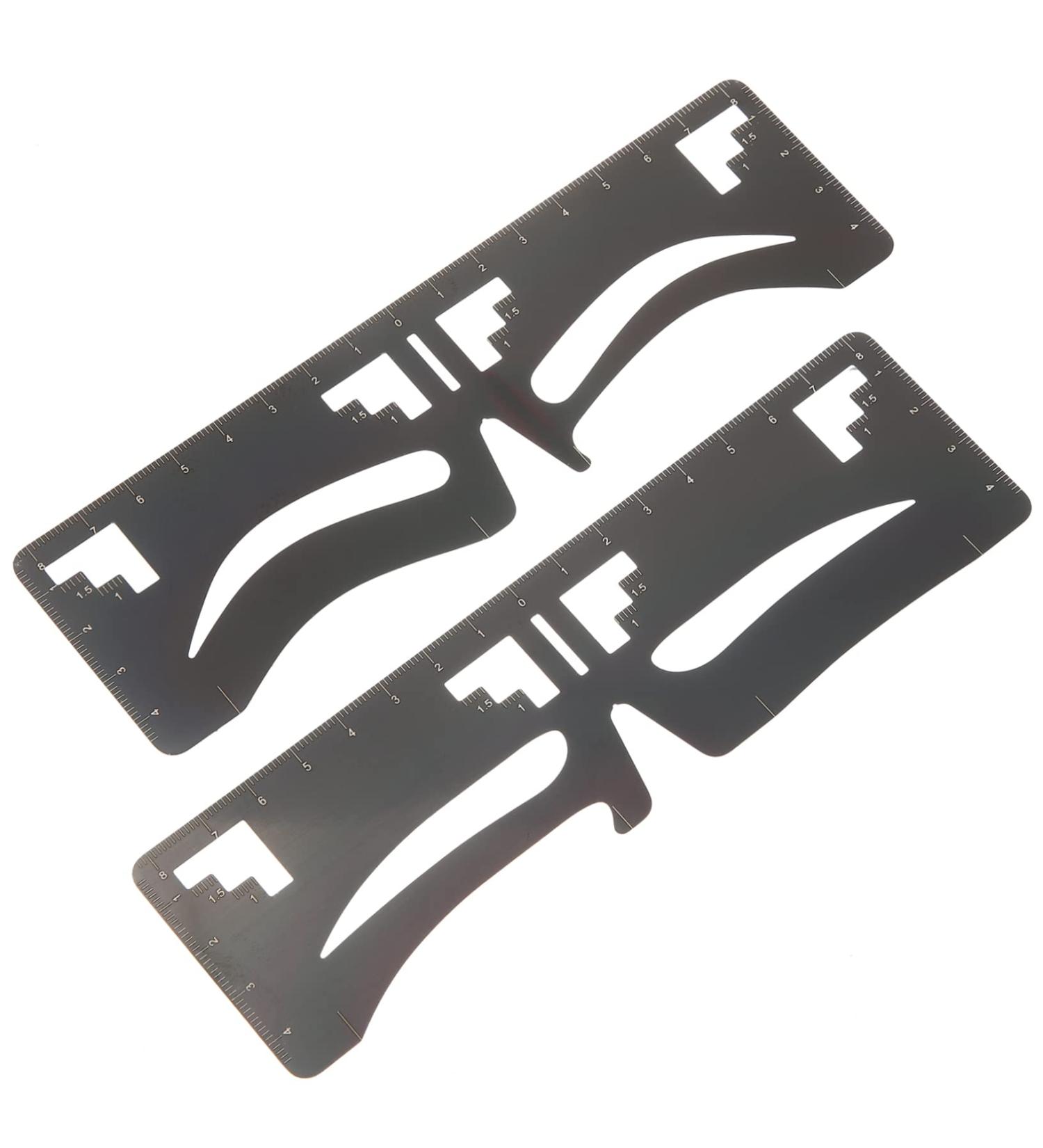 MAGICLULU 8 Pcs Eyebrow Ruler Brow Stencil Ruler Tool Molds Brow Guide Stencil Guide Ruler Eyebrow Trimming - Buy Online on GoSupps.com