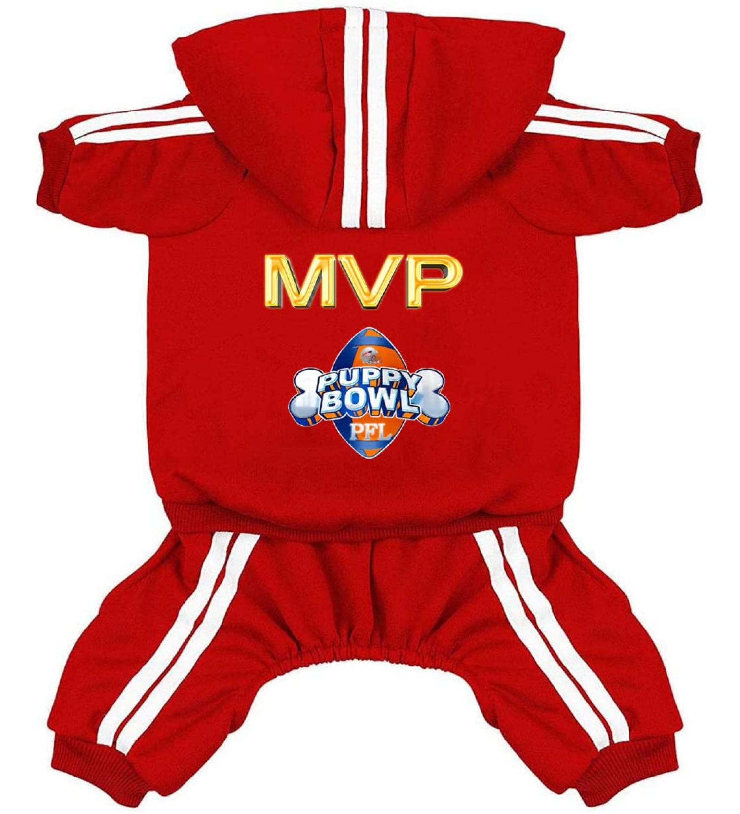 Dog Hoodies & Fleece Sweaters for Small to XL Dogs - Warm Cotton Football MVP Overall - Buy Online on GoSupps.com