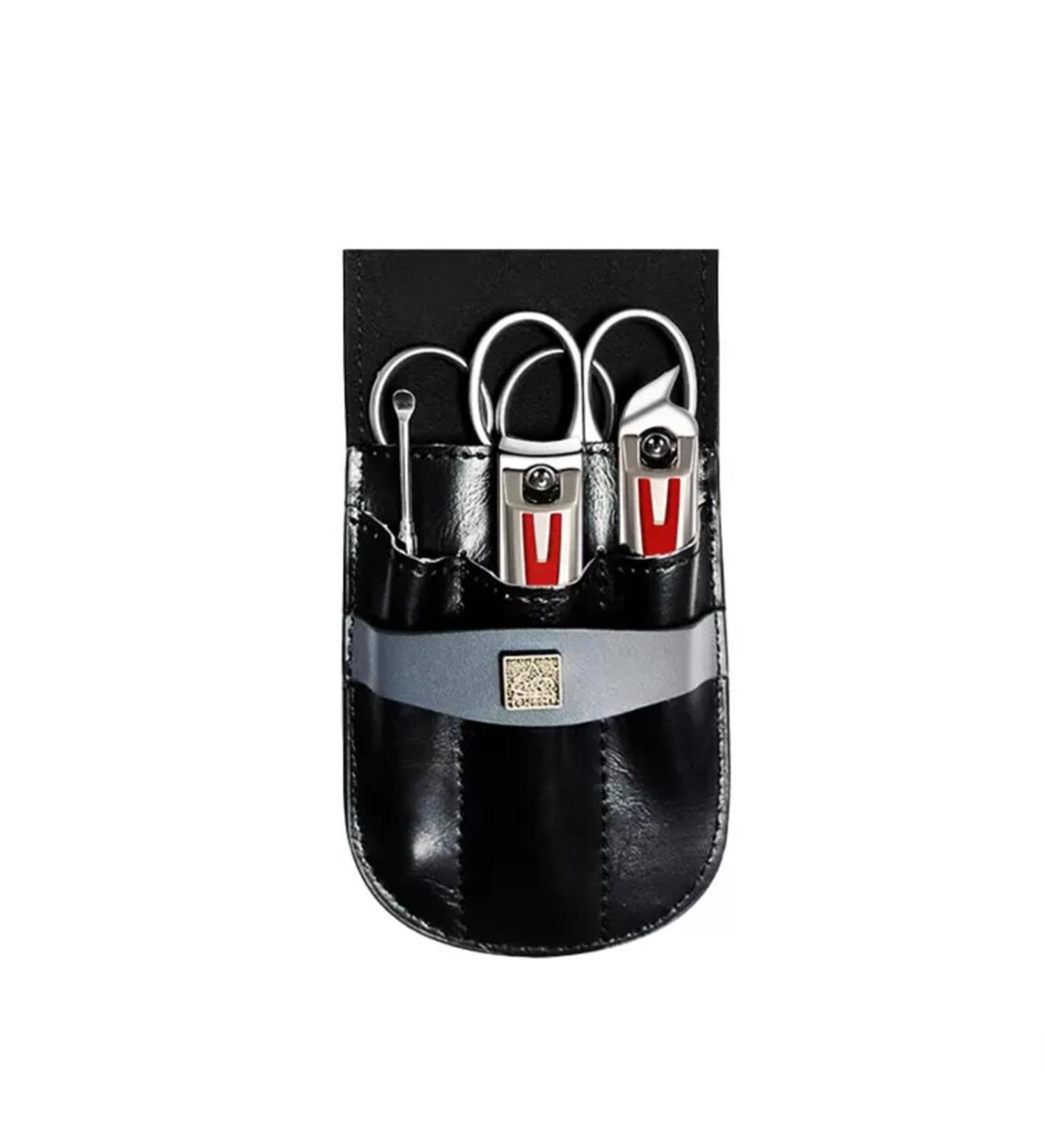 Nail Clipper Set Leather Set Lxwxh11x7x1.5cm/4.3x2.8x0.6in Good Choice for Home Travel Gift B - Buy Online on GoSupps.com