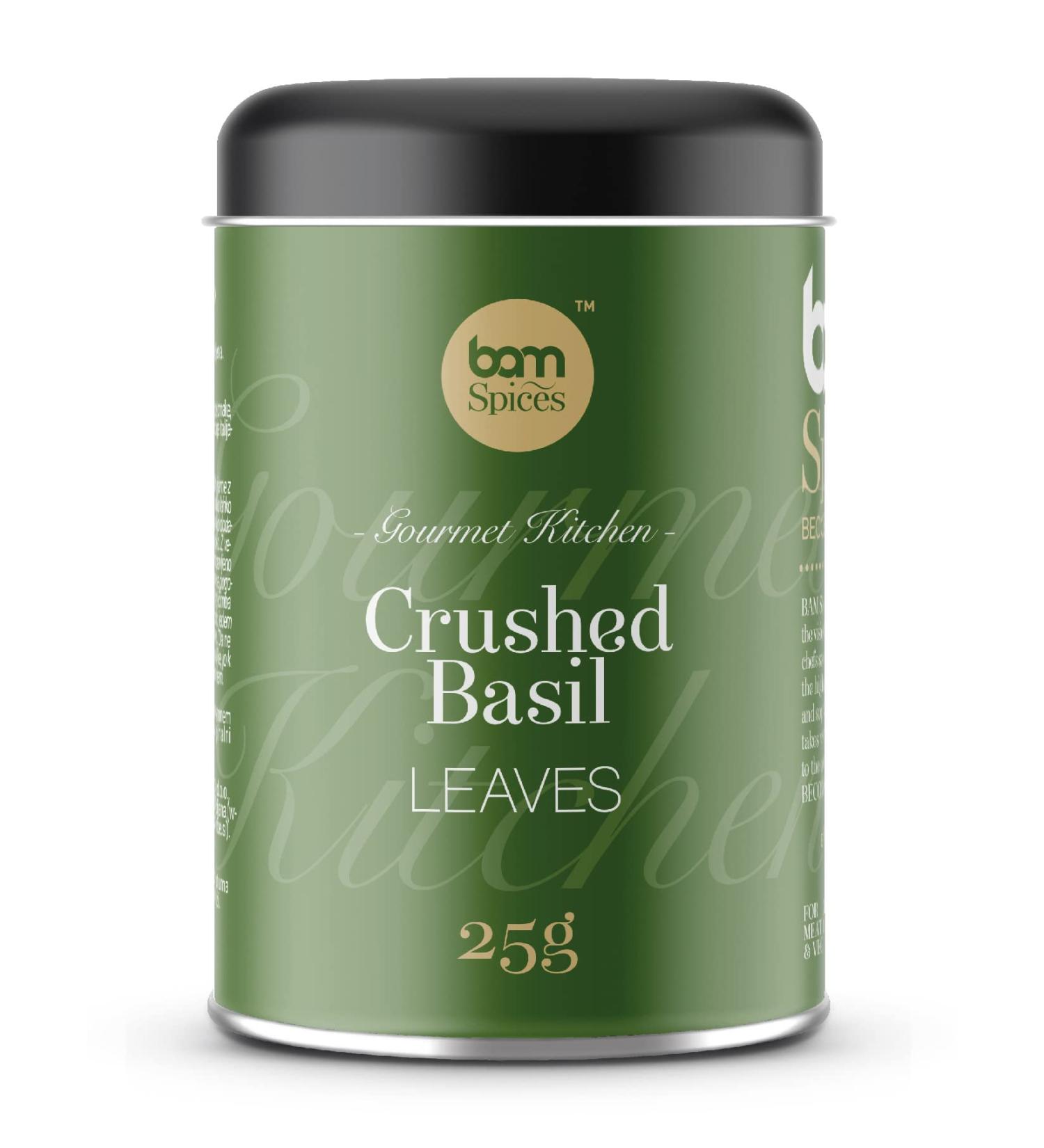 BAM Basil Spice Dried Herb Leaves Coarsely Ground Seasoning 25 g - Buy Online on GoSupps.com