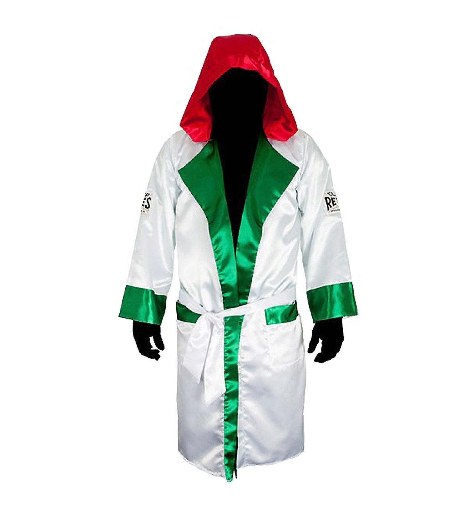 Cleto Reyes Satin Boxing Robe with Hood - Mexican Flag (Medium) - Buy Online on GoSupps.com