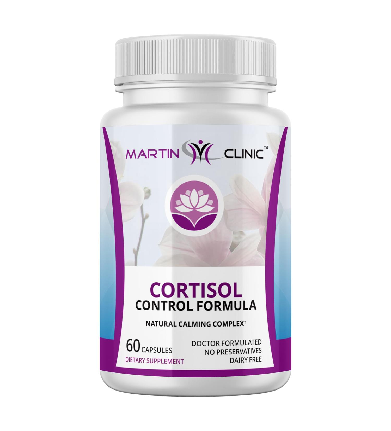 MARTIN CLINIC Cortisol Stress Balance + Calm Recovery Daily Support for Healthy Stress Response & Emotional Stability 90 Capsules - Buy Online on GoSupps.com