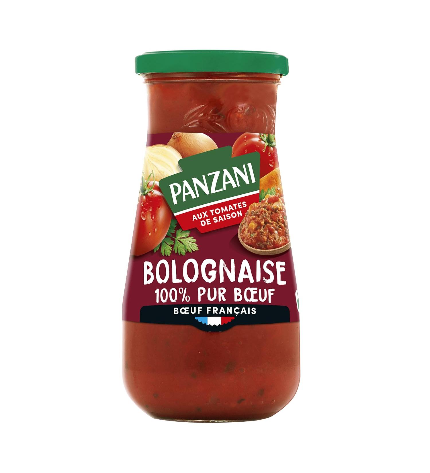 Panzani Bolognese Tomato Sauce 100% Pure French Beef Medium Size 400g
