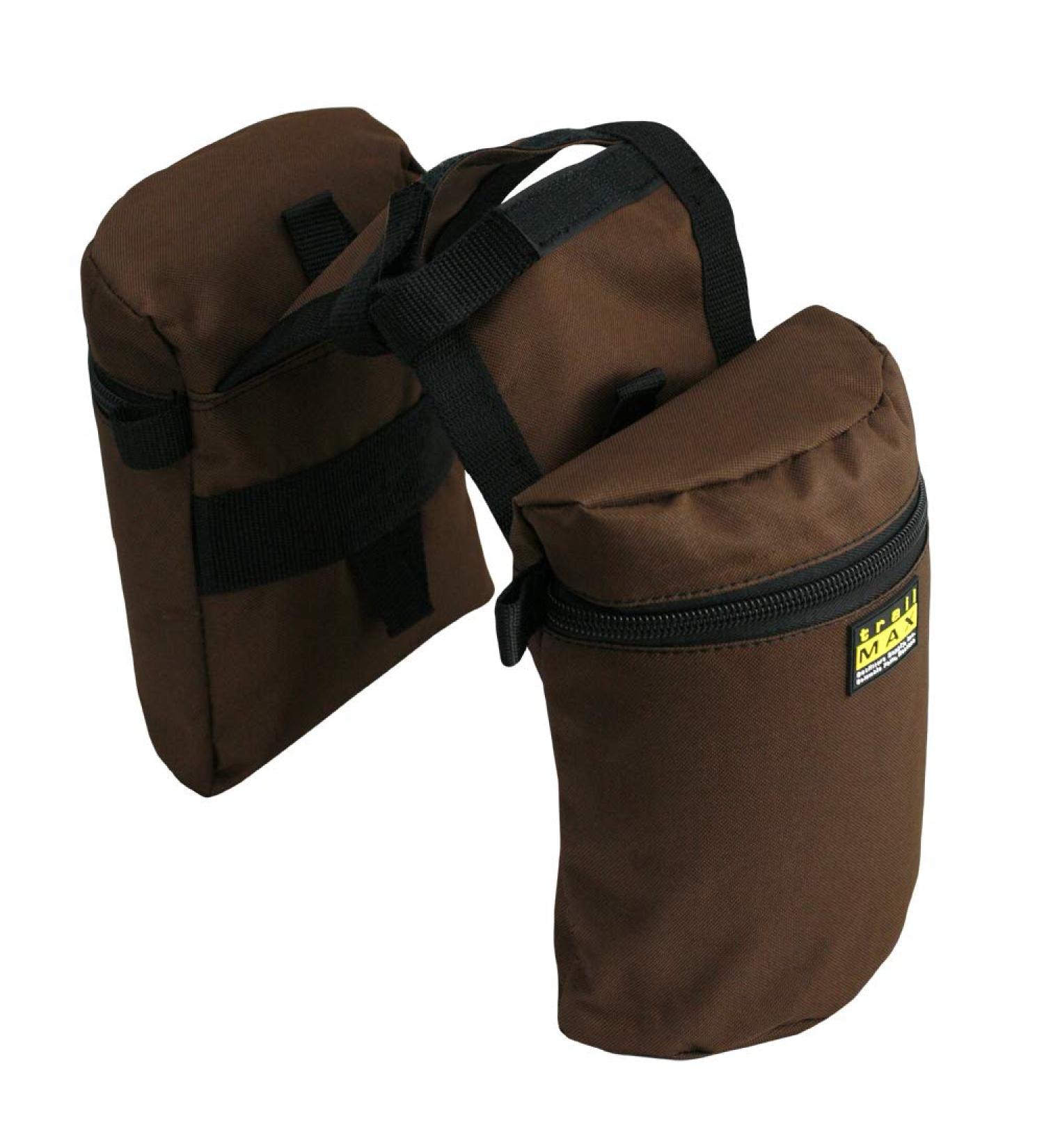 TrailMax Medium Horse Pommel Bags - Insulated Saddle Bags for Horses - Brown - Buy Online on GoSupps.com