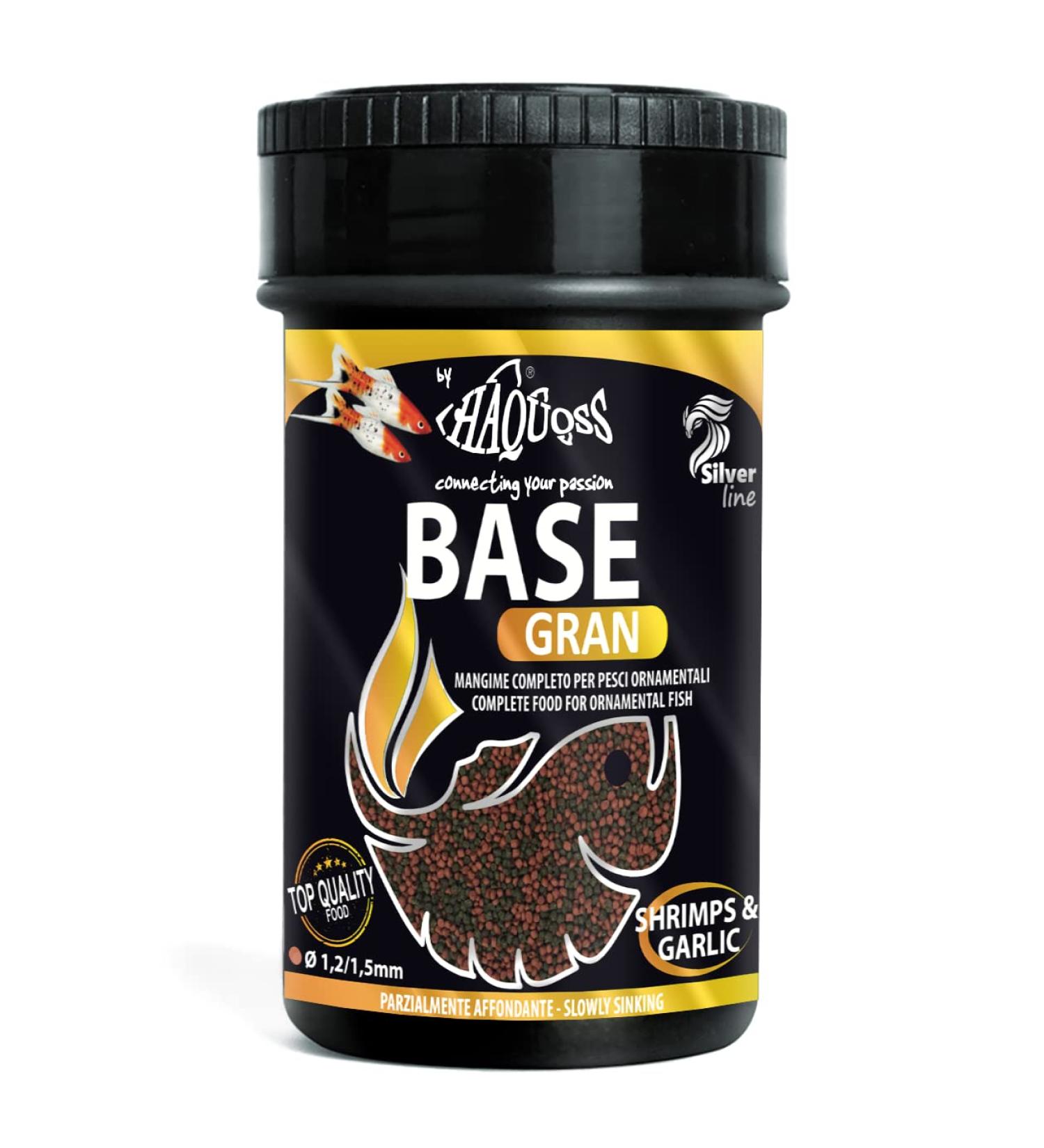 Haquoss basegran Tropical Fish Food in 1.2/1.5 mm granules 100 ml/40 GR - Buy Online on GoSupps.com