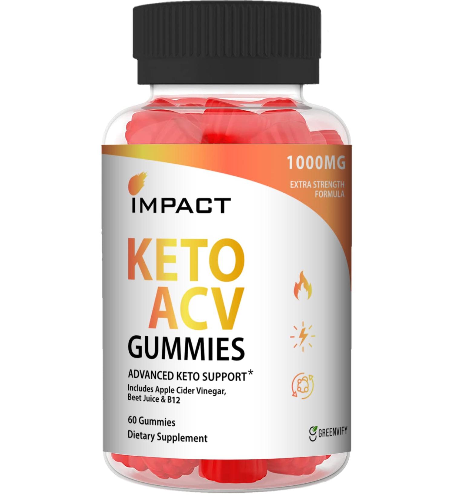 Impact Keto ACV Gummies - Shark Keto & Oprah Approved Flat Tummy Solution (60 Gummies) - Buy Online on GoSupps.com