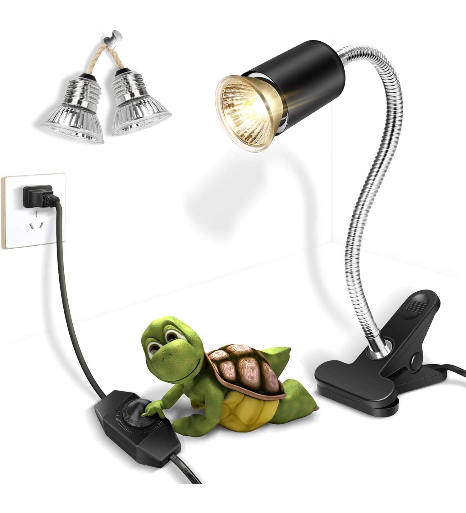 Sunshine Smile Turtle Heat Lamp - 25W & 50W for Reptiles | Terrarium Heat Lamp for Turtles (2PCs) - Buy Online on GoSupps.com