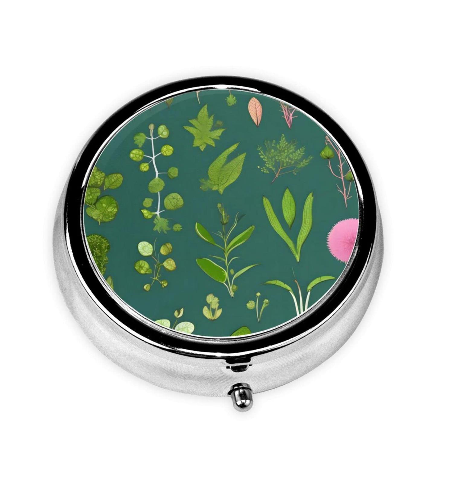 Shop Flowers & Plants: 3 Compartment Round Pill Box Organizer | Portable Travel Pill Box for International Shipping - Buy Online on GoSupps.com