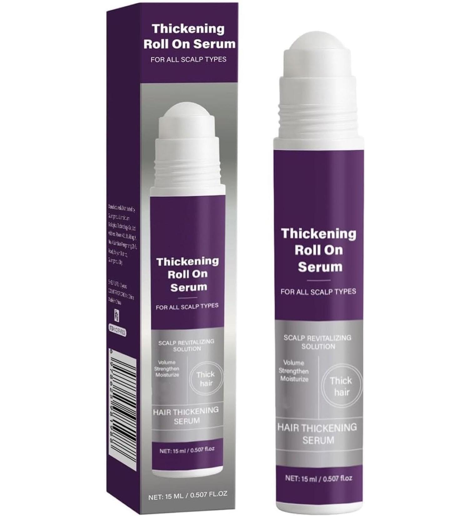 Haarwuchs-Serum Roll-On Roll-On-Massage l f r die Kopfhaut Haarwuchs-Behandlungs l St rkt und verdickt das Haar stimuliert die Haarfollikel Geeignet f r alle Haartypen - Buy Online on GoSupps.com