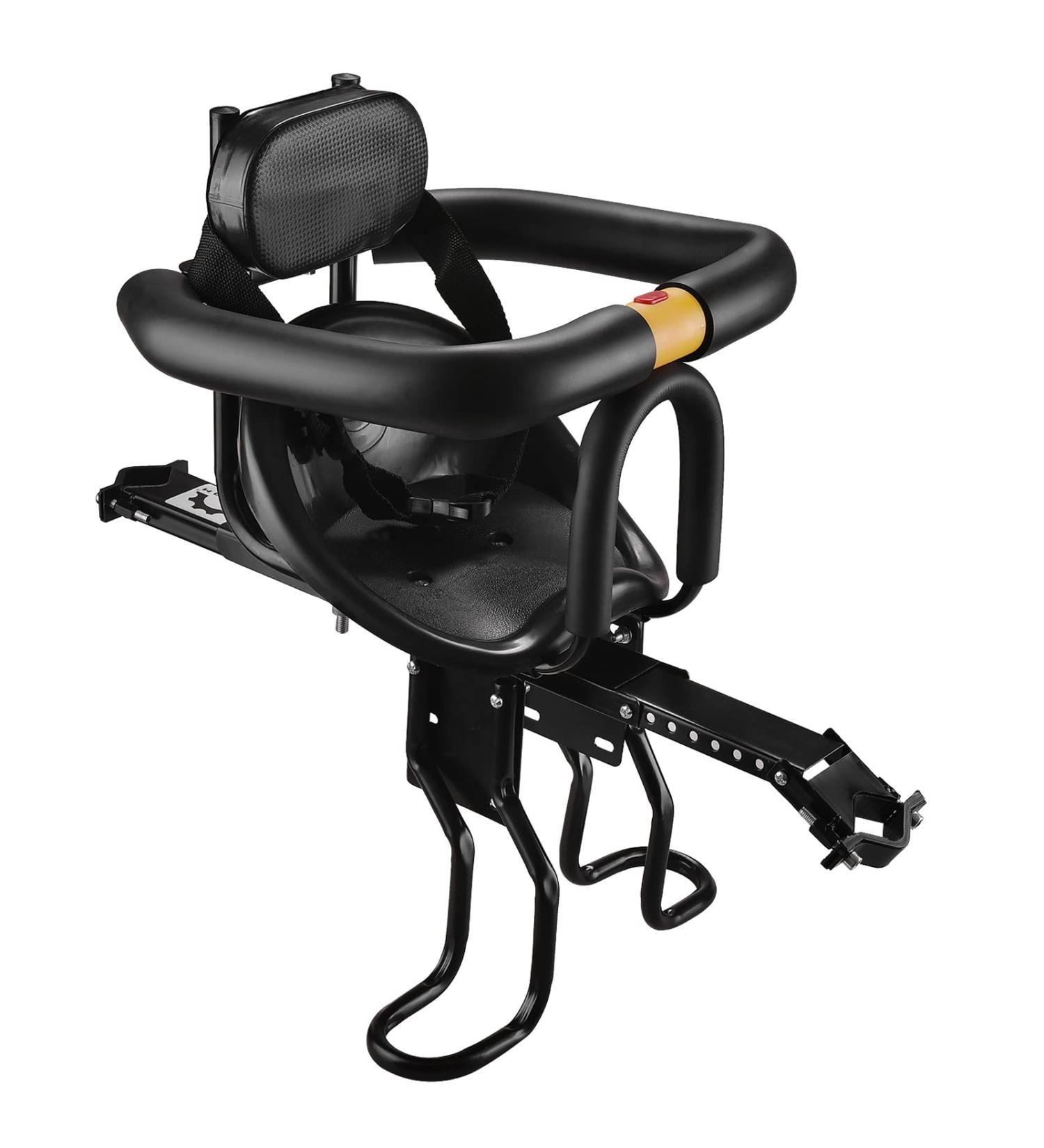 Lixada Bike Baby Seat - Front Safety Carrier with Back Rest and Foot Pedals - Buy Online on GoSupps.com