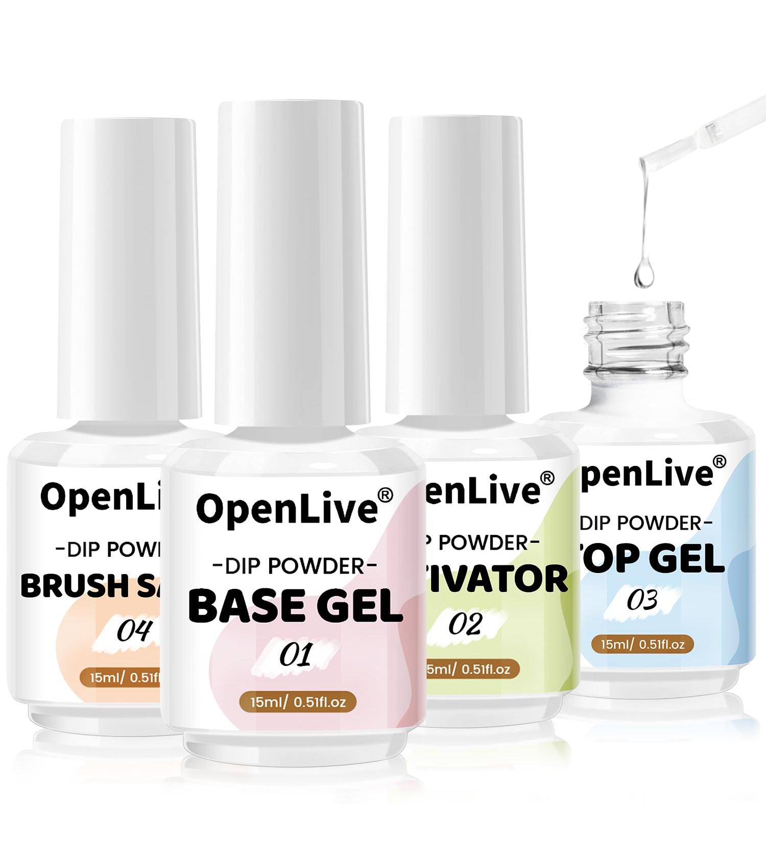 Dipping Powder Liquid Set (Base Coat Activator Matte Sealer) & Nail Replacement Brushes - Perfect for Beginners | International Shipping Available - Buy Online on GoSupps.com