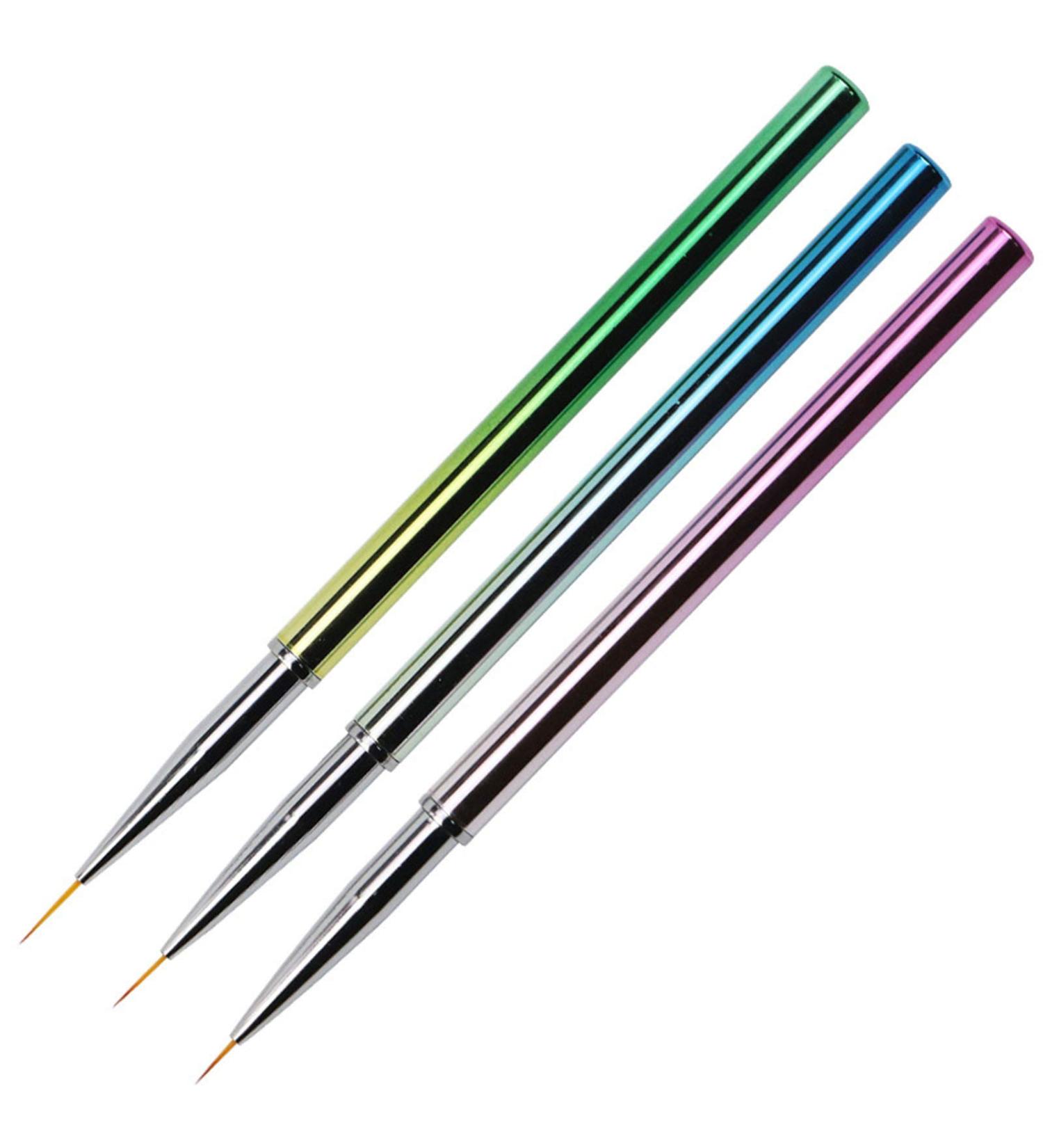 3pcs Nail Art Draw Line Pen Set | Professional Dotting Tools for Fashion Design | Perfect for Manicure & DIY Nail Art - Buy Online on GoSupps.com
