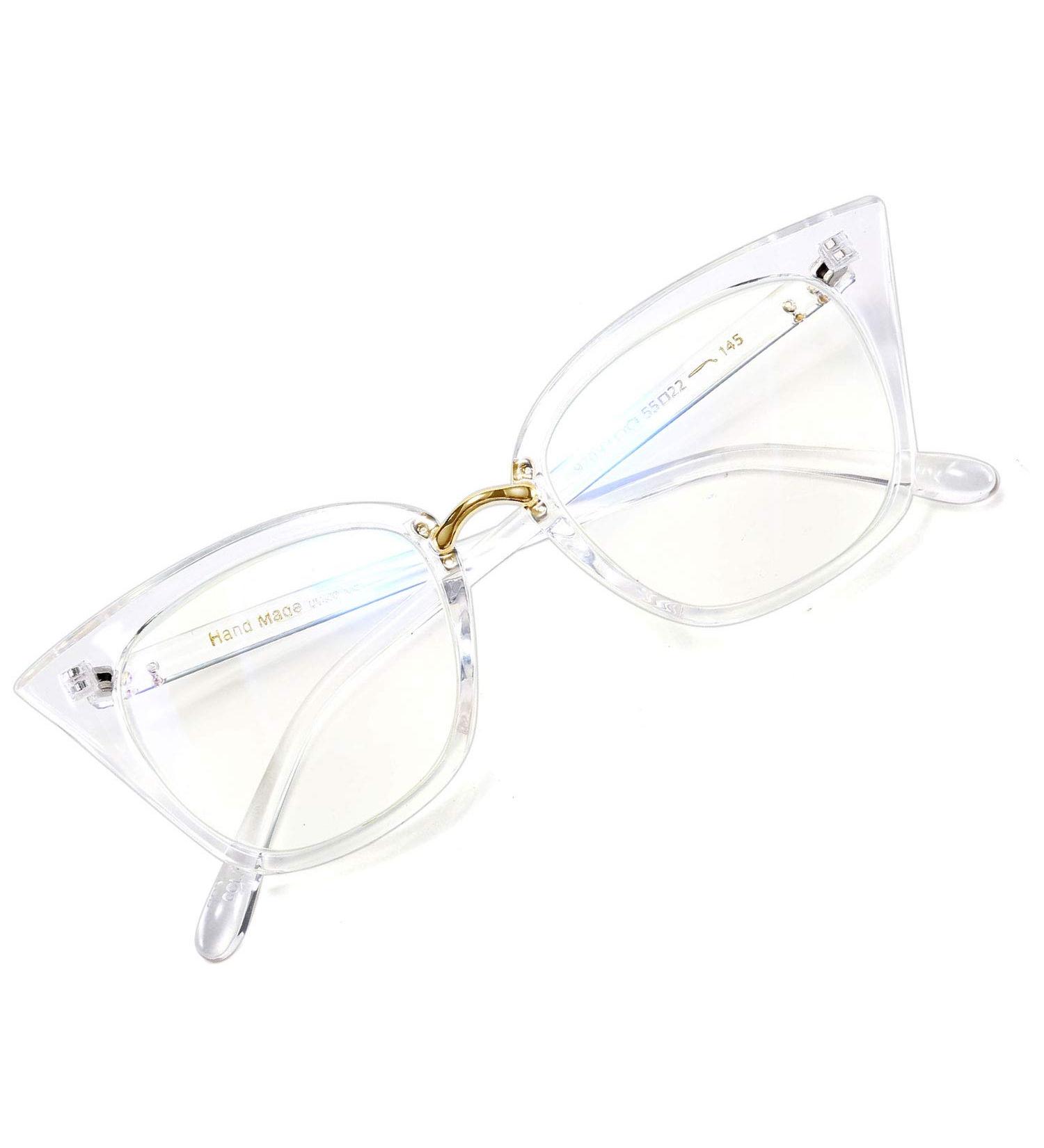 WANWAN Women Cat Eye Reading Glasses - Fashion Oversized Quality Readers 1.25x Clear for Stylish Vision - Buy Online on GoSupps.com