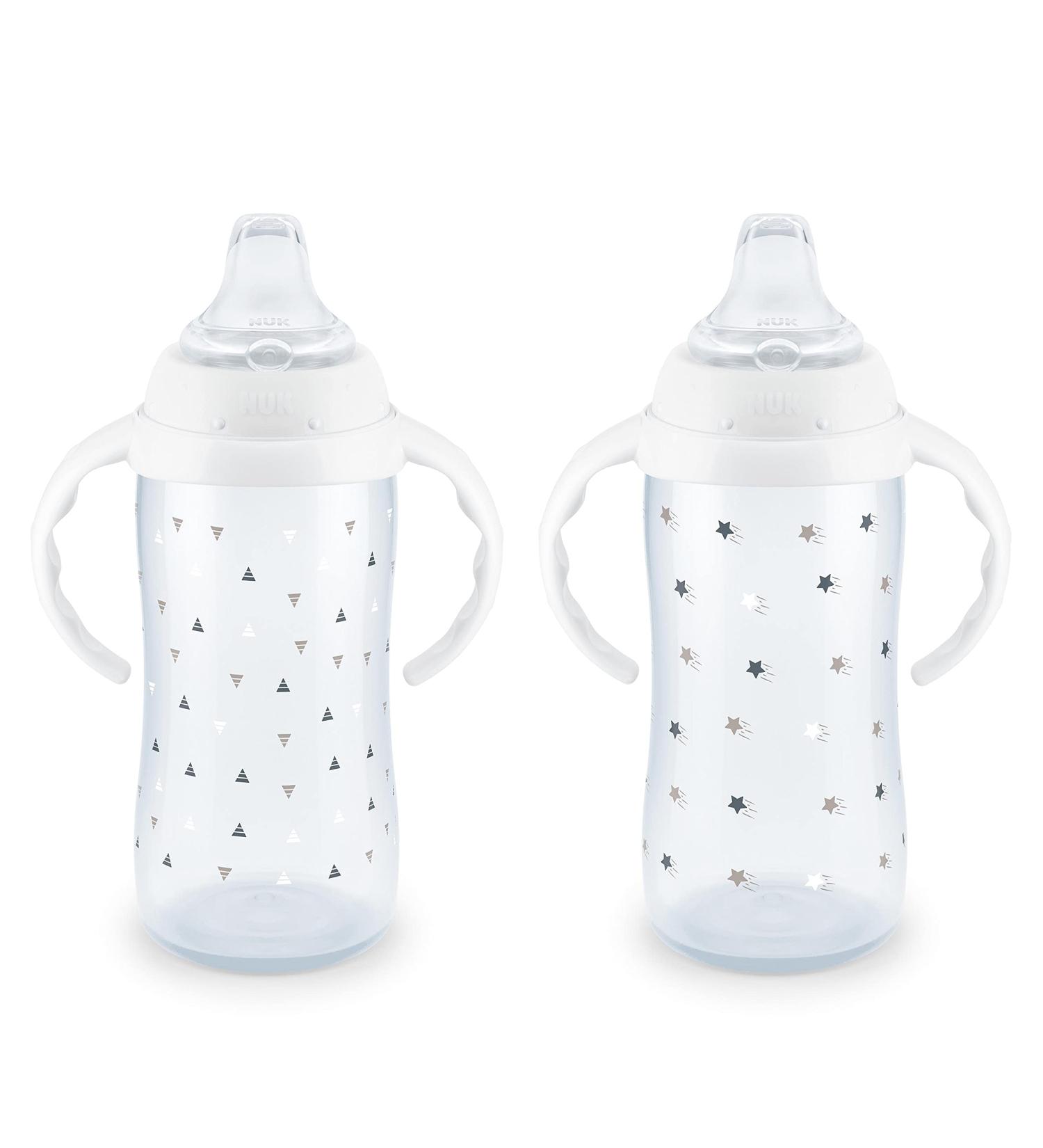 NUK Large Learner Cup 10 oz - 2 Pack, 9+ Months, Timeless Collection - Amazon Exclusive, White - Buy Online on GoSupps.com