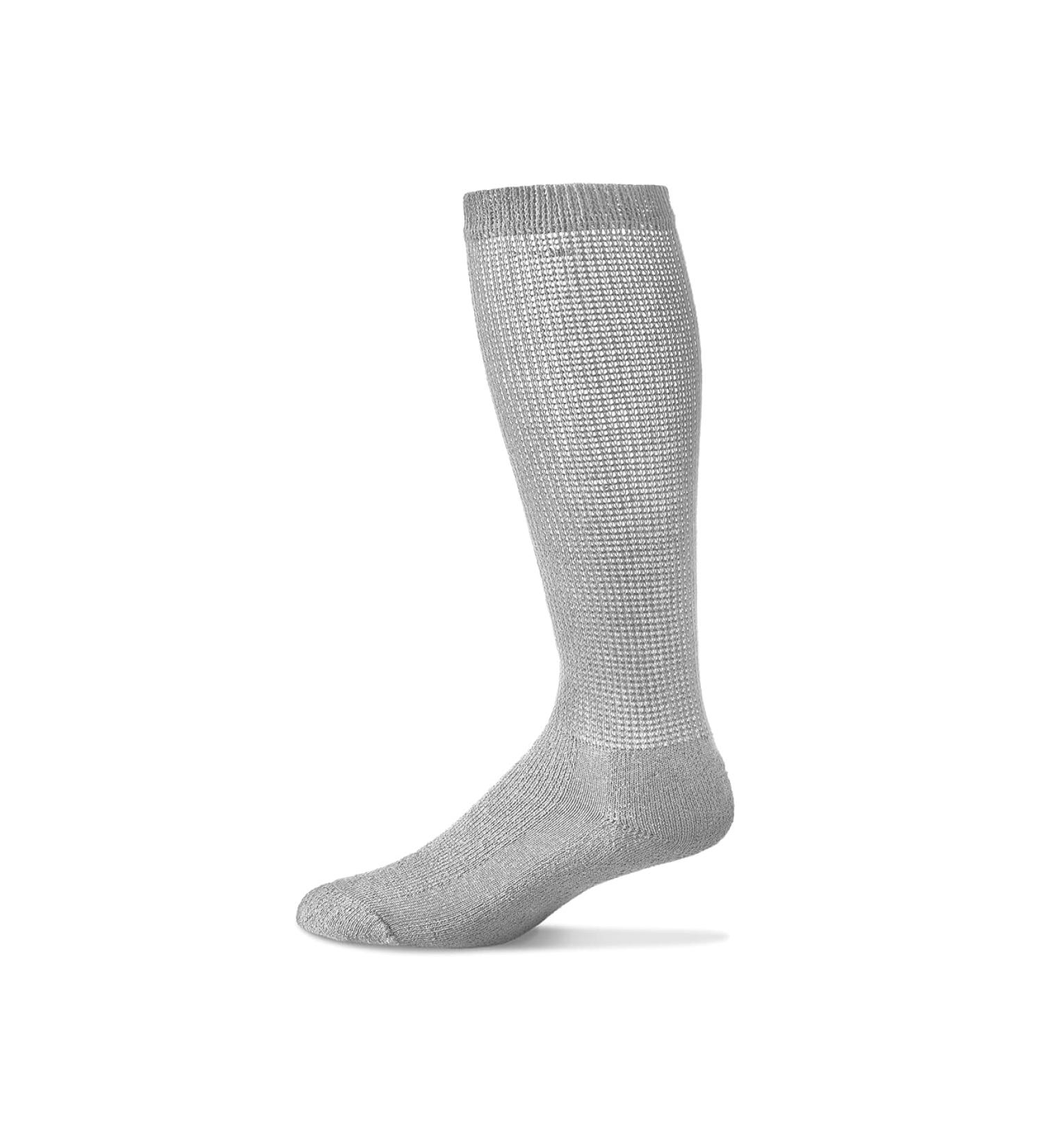 MDR Diabetic Over the Calf Crew Socks (12 Pack) | Seamless Cotton Blend | Made in USA | Gray 10-13 - Buy Online on GoSupps.com