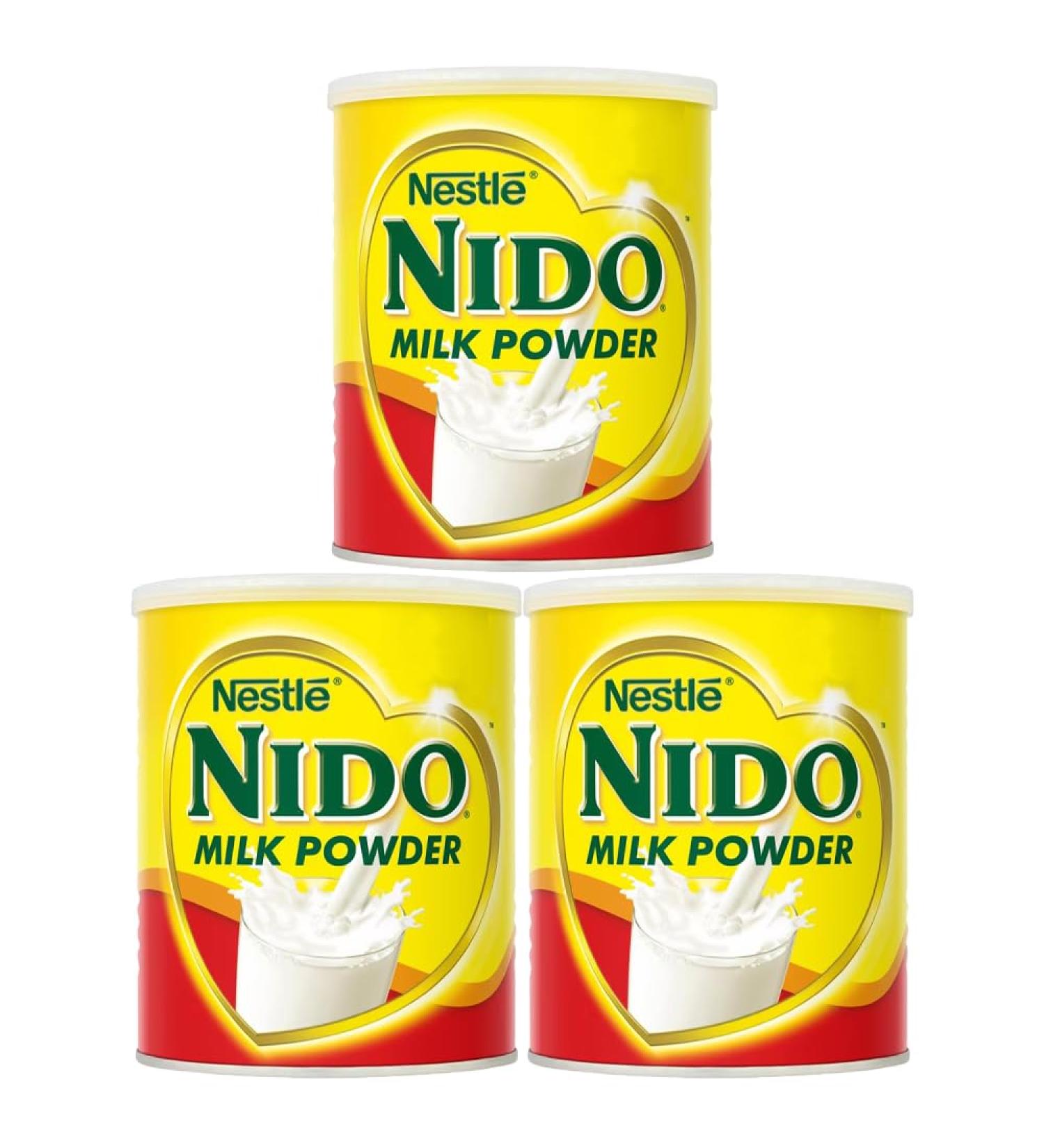 Nido Milk Powder Full Fat Whole Tea Coffee Whitener Dairy Drink Baking Cooking 400g Pack of 3 with Welari Thank You Card | (3pack) - Buy Online on GoSupps.com