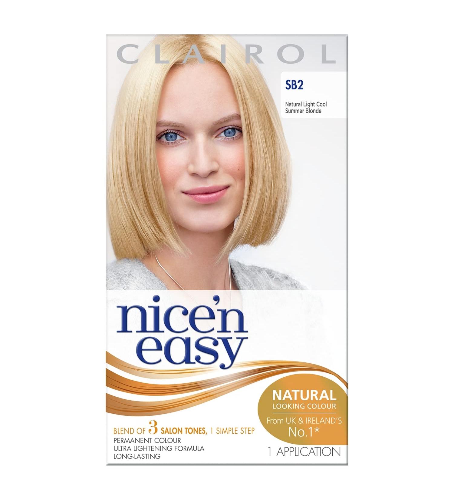 Clairol Nice n Easy Ultra Light Summer Blonde SB2 Hair Dye - Buy Online on GoSupps.com