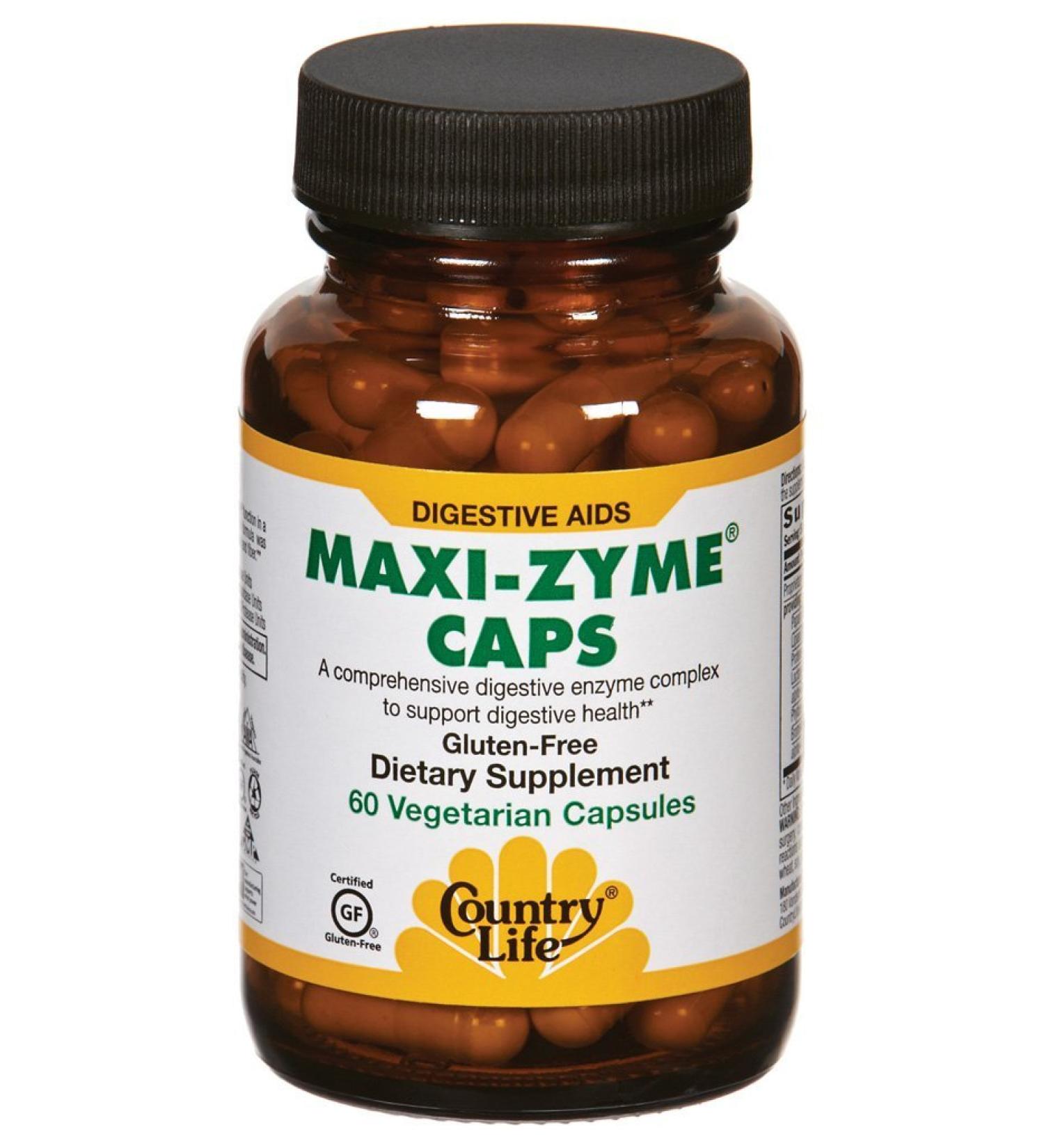 Country Life - Maxi-Zyme Caps 60 Capsules 60 Count (Pack of 1)