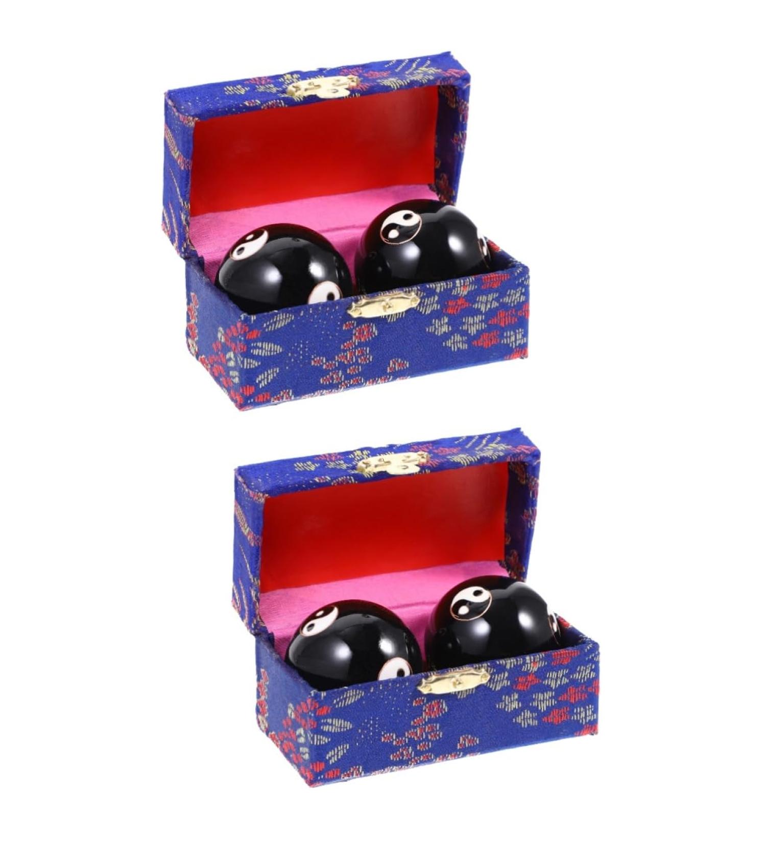 Shop Gatuida 4-Piece Massage Globe Set - Metal Hand Rolling Balls for Exercise Meditation & Stress Relief - Perfect Yoga & Fitness Massage Device - Buy Online on GoSupps.com