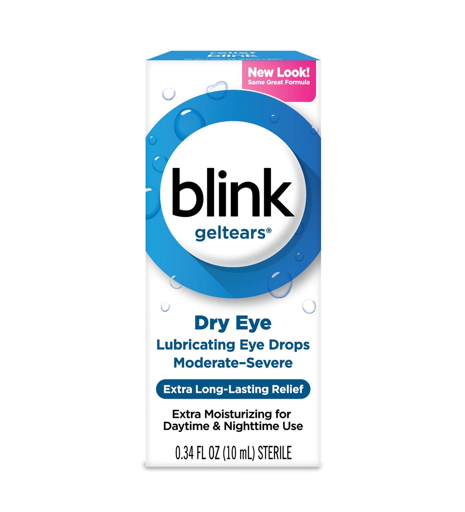 Blink Gel Tears Lubricating Eye Drops 10mL - Pack of 3 | 0.34 Fl Oz - Long Lasting Relief - Buy Online on GoSupps.com