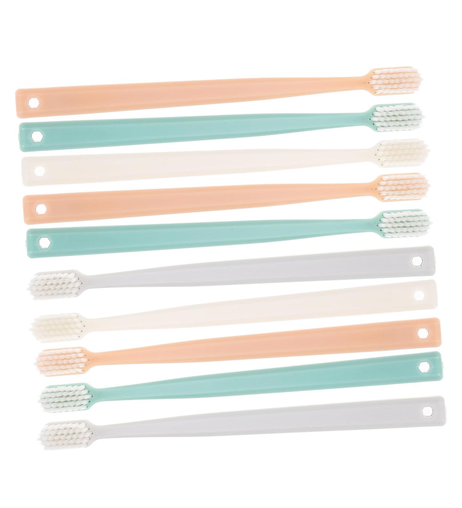 Clispeed 10 Soft Disposable Travel Toothbrushes - Ergonomic & Portable Toothbrushes for Adults - Buy Online on GoSupps.com
