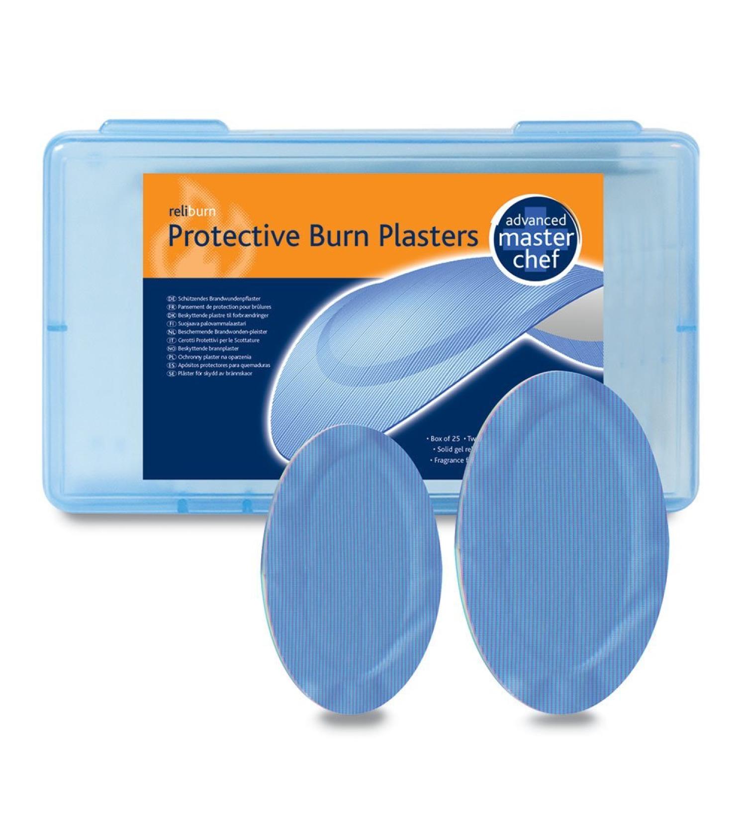 RELIANCE MEDICAL 410 Dependaplast Reliburn Blue Hydrogel Burn Plasters - Box of 25, Sterile & Encourages Faster Healing - Buy Online on GoSupps.com