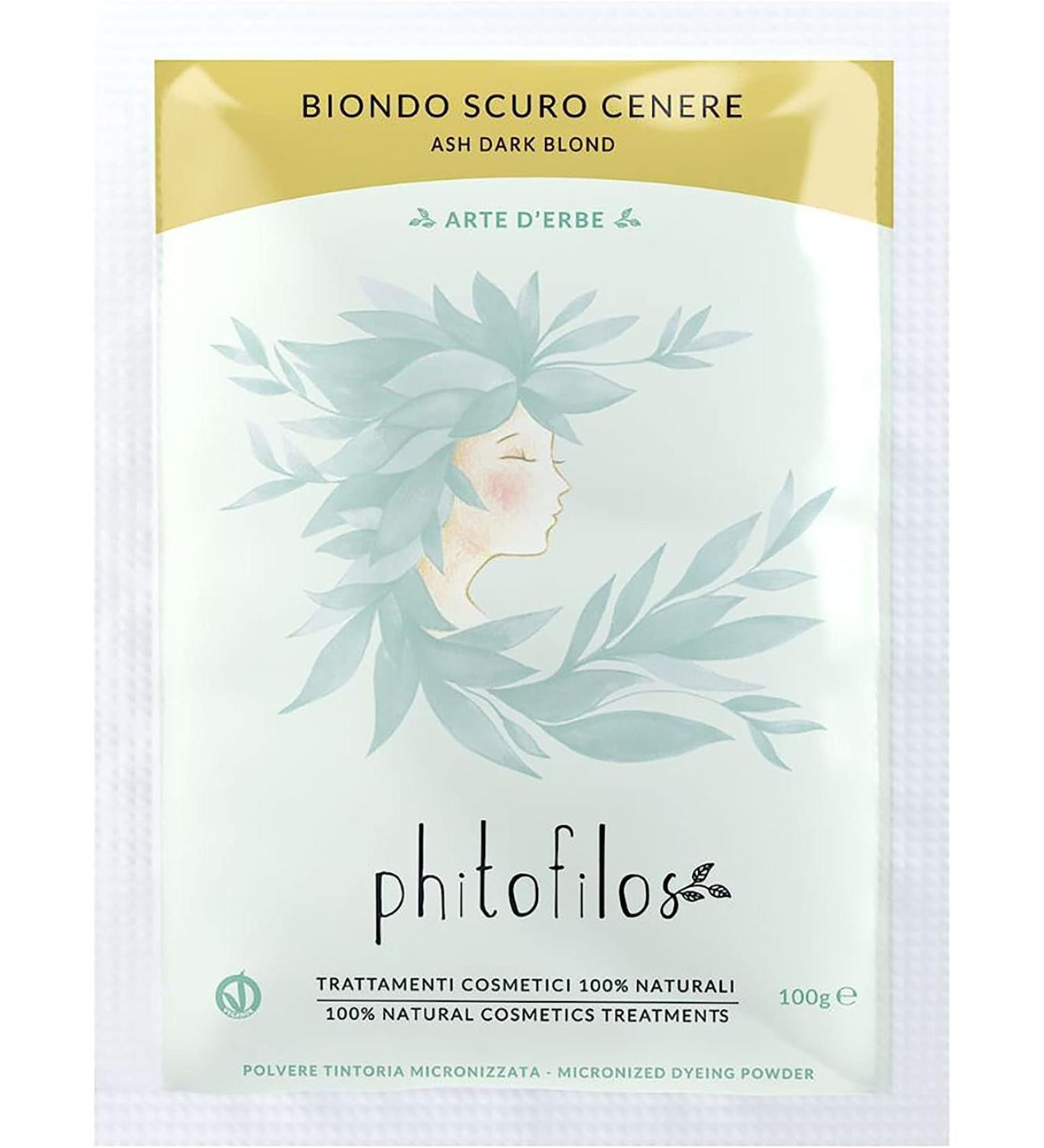 PHITOFILOS HENNA Dark Ash Blonde 100 g ECOBIO HENNA VEGANO 100% ERB205 - Buy Online on GoSupps.com