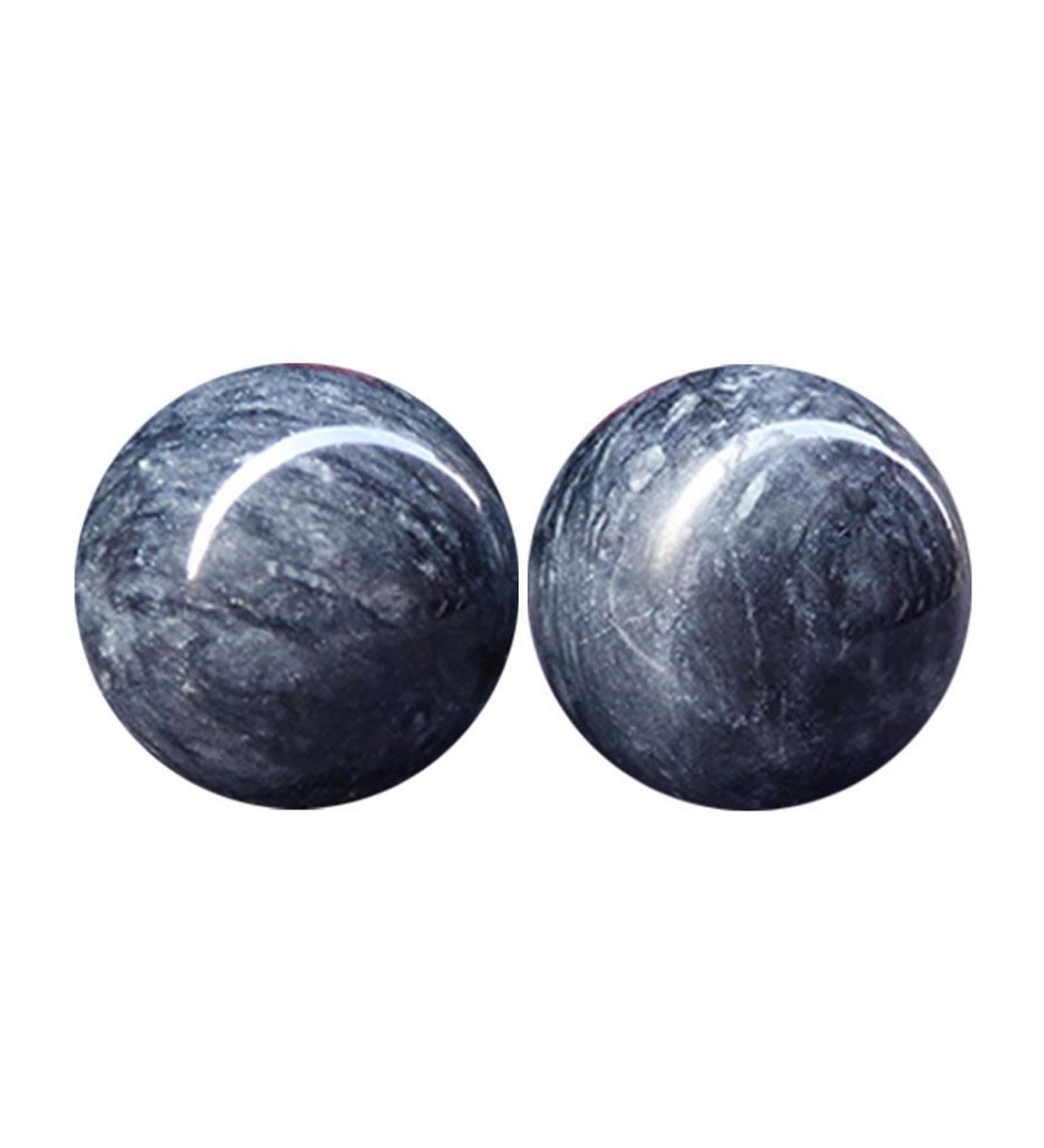 Baoding Balls for Stress Relief - 2 Piece Set | Wave Strip Pattern Finger Exercise | Fitness Handball for Adults - Buy Online on GoSupps.com