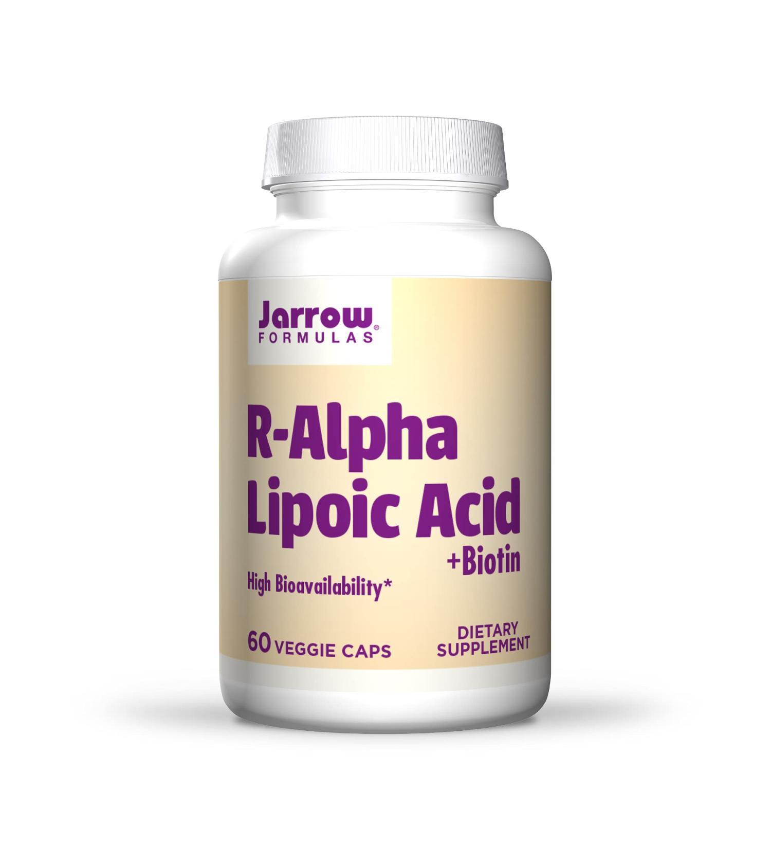 Jarrow Formulas R-Alpha Lipoic Acid & Biotin - 60 Veggie Caps | Antioxidant Support - Buy Online on GoSupps.com